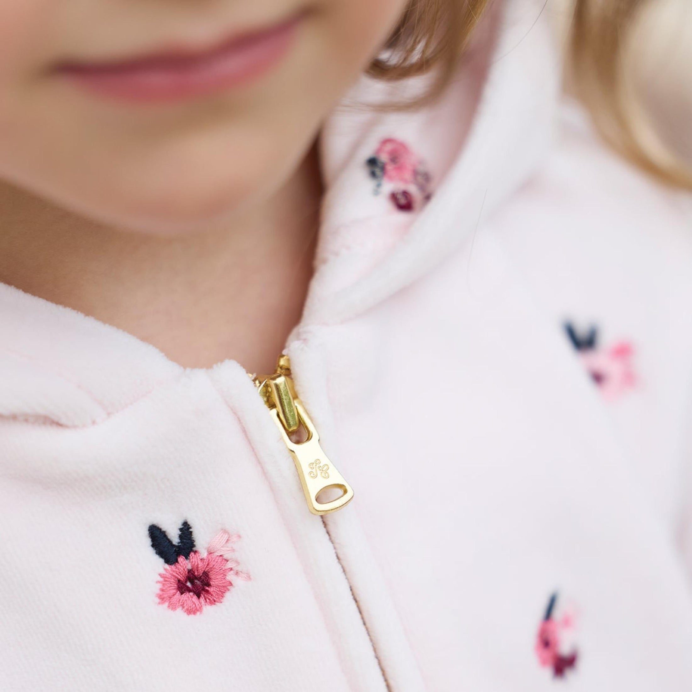 Παιδικό σετ φόρμας ροζ βελούδο