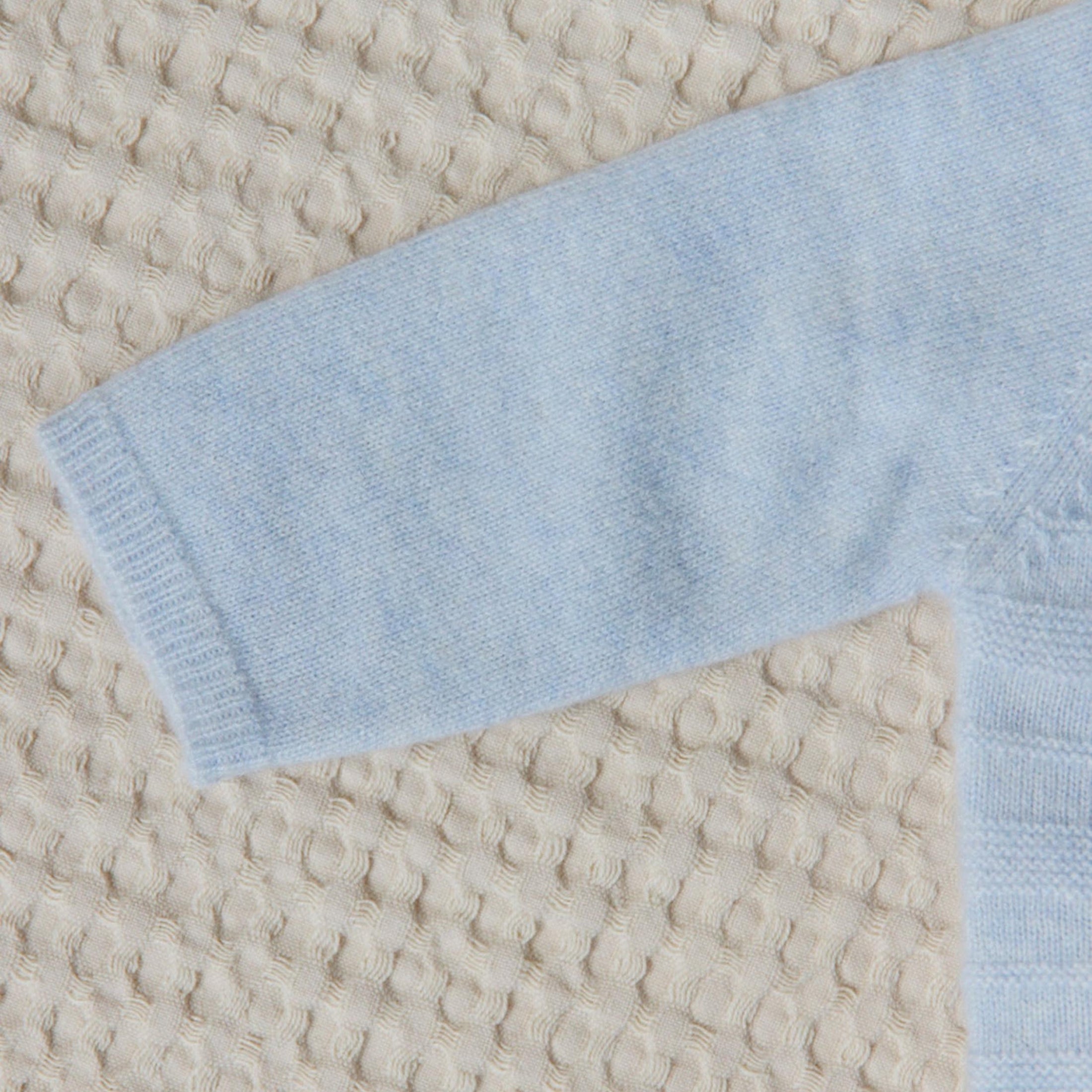 Βρεφικό σετ πλεκτό γαλάζιο