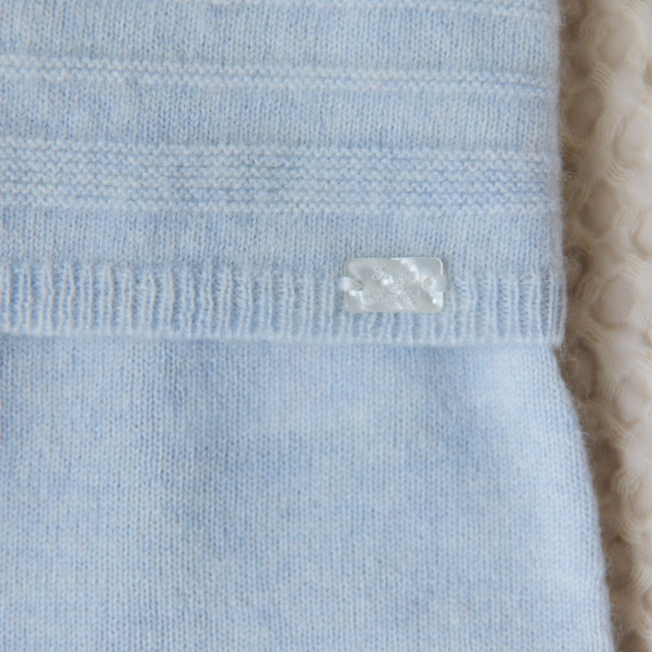 Βρεφικό σετ πλεκτό γαλάζιο