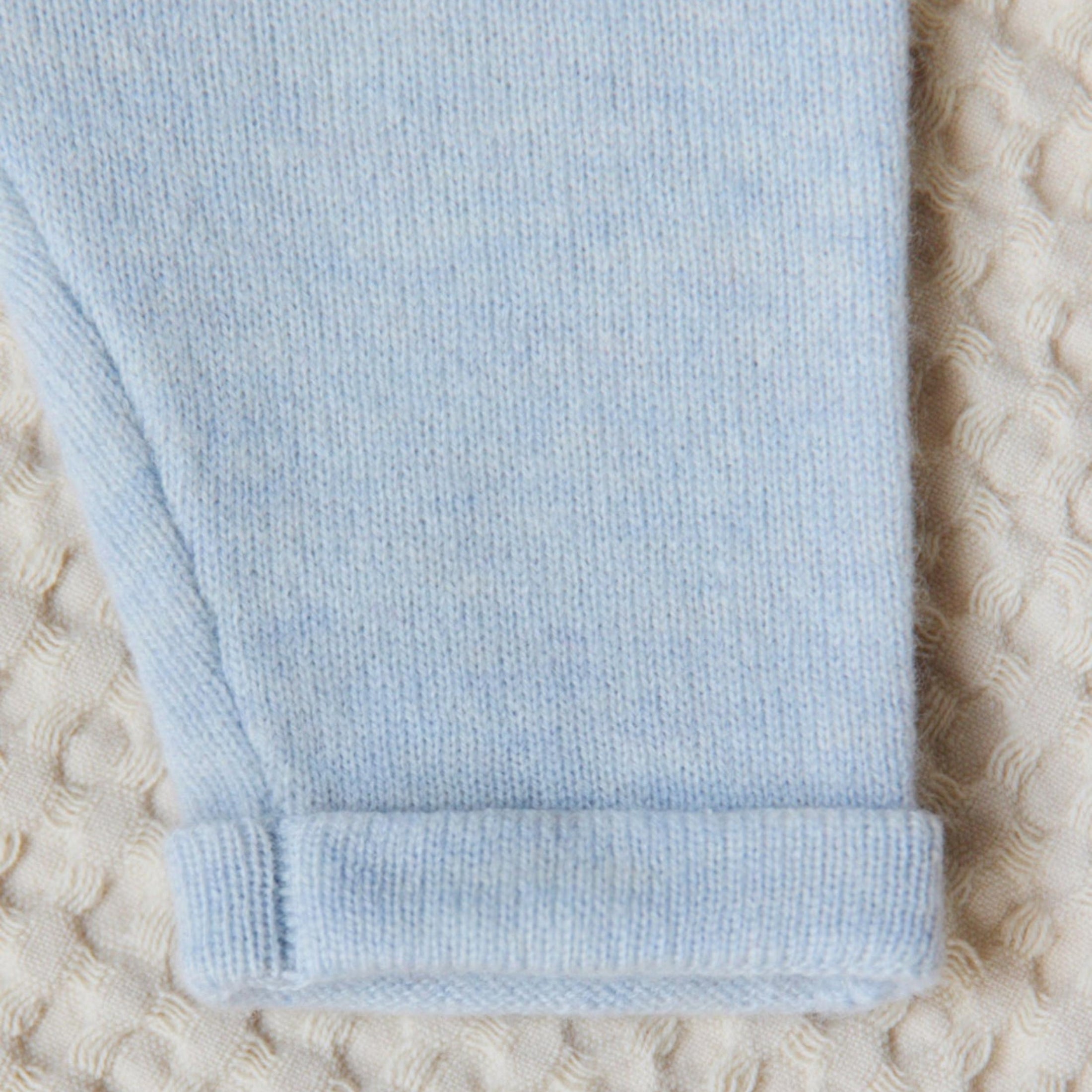 Βρεφικό σετ πλεκτό γαλάζιο