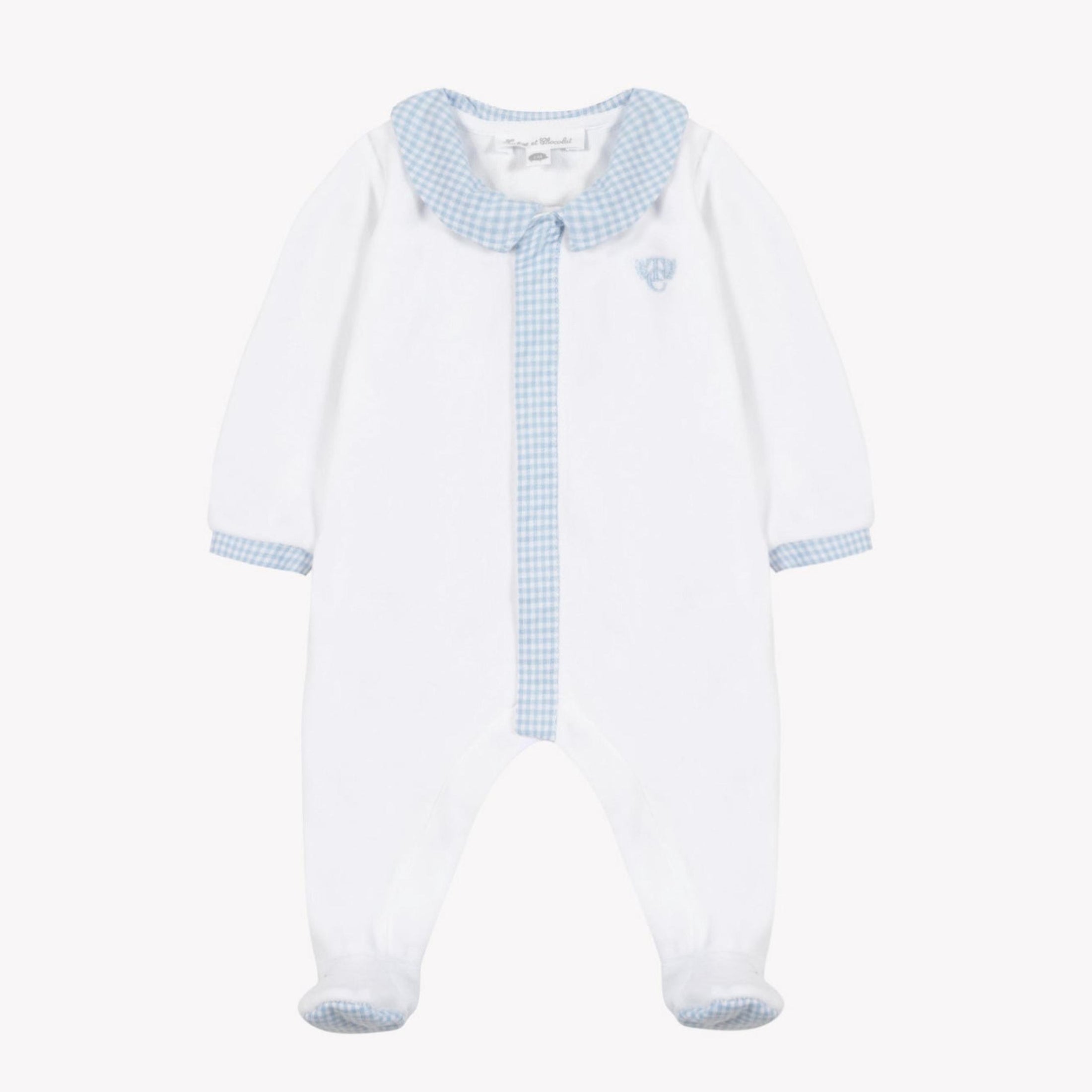 Βρεφικό φορμάκι λευκό καρό