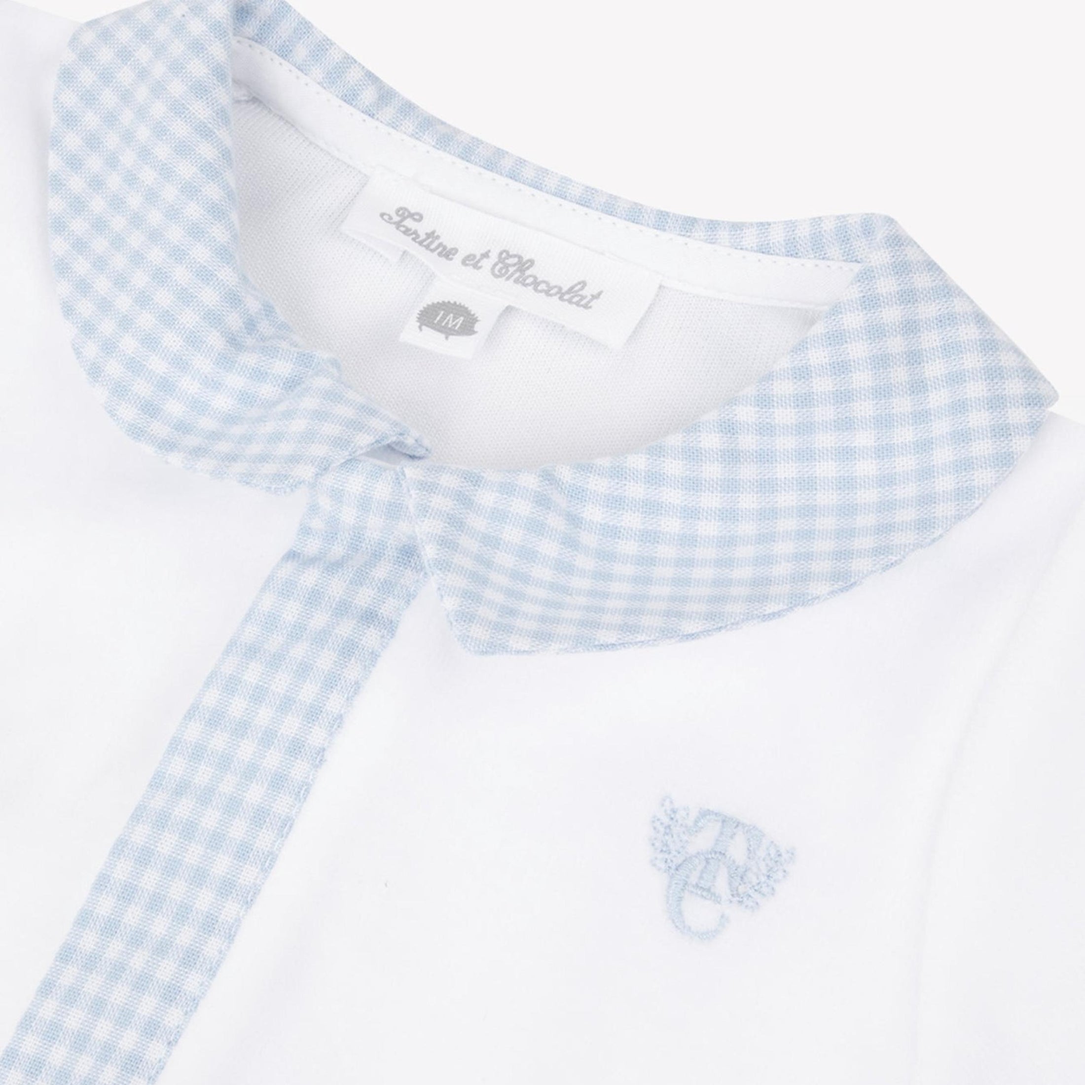 Βρεφικό φορμάκι λευκό καρό