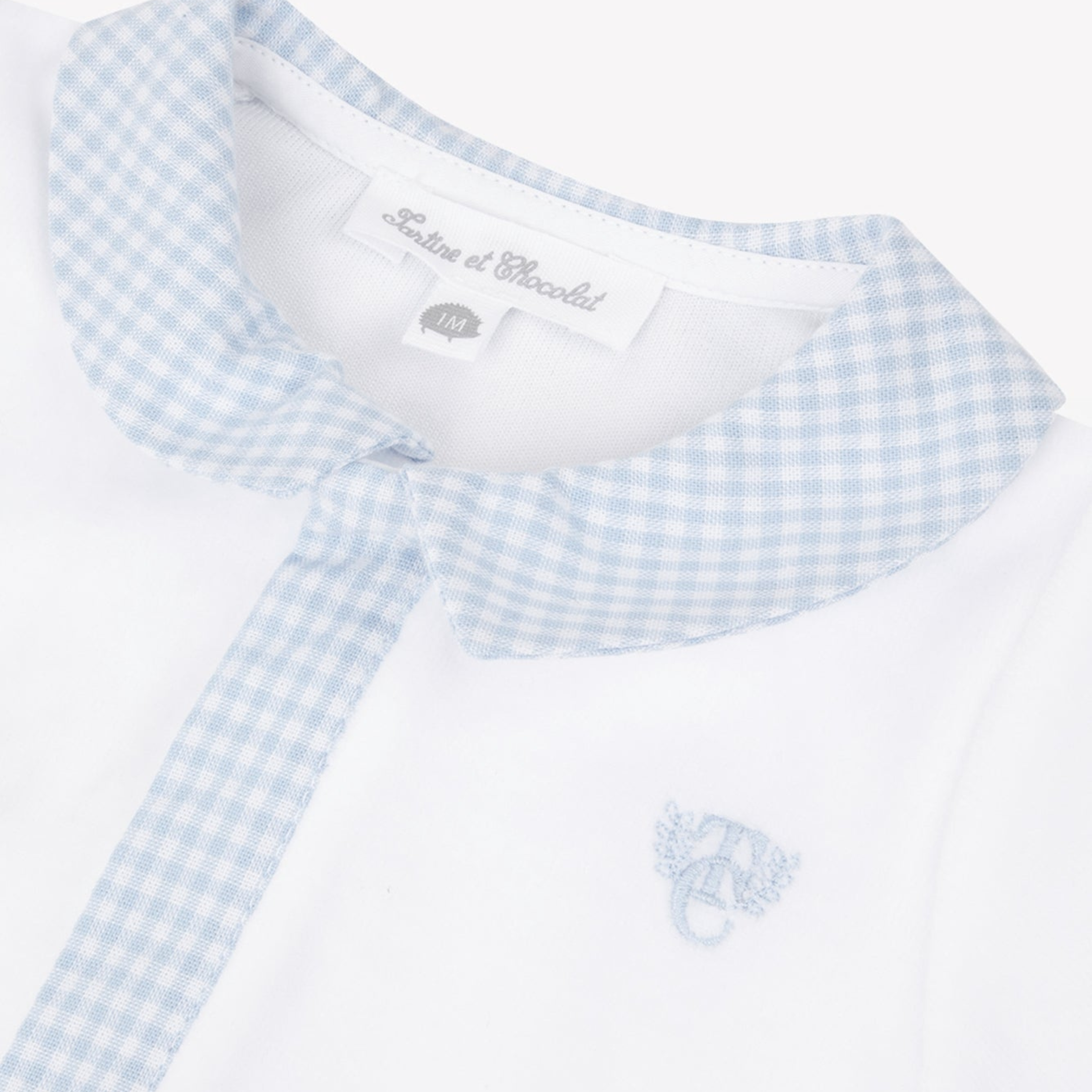 Βρεφικό φορμάκι λευκό καρό