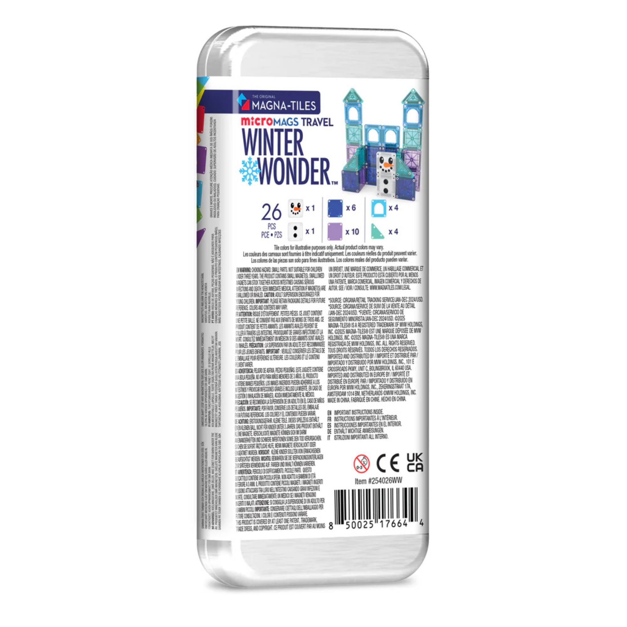 Μαγνητικό παιχνίδι microMAGS Winter Wonder Travel 26 κομμάτια σετ