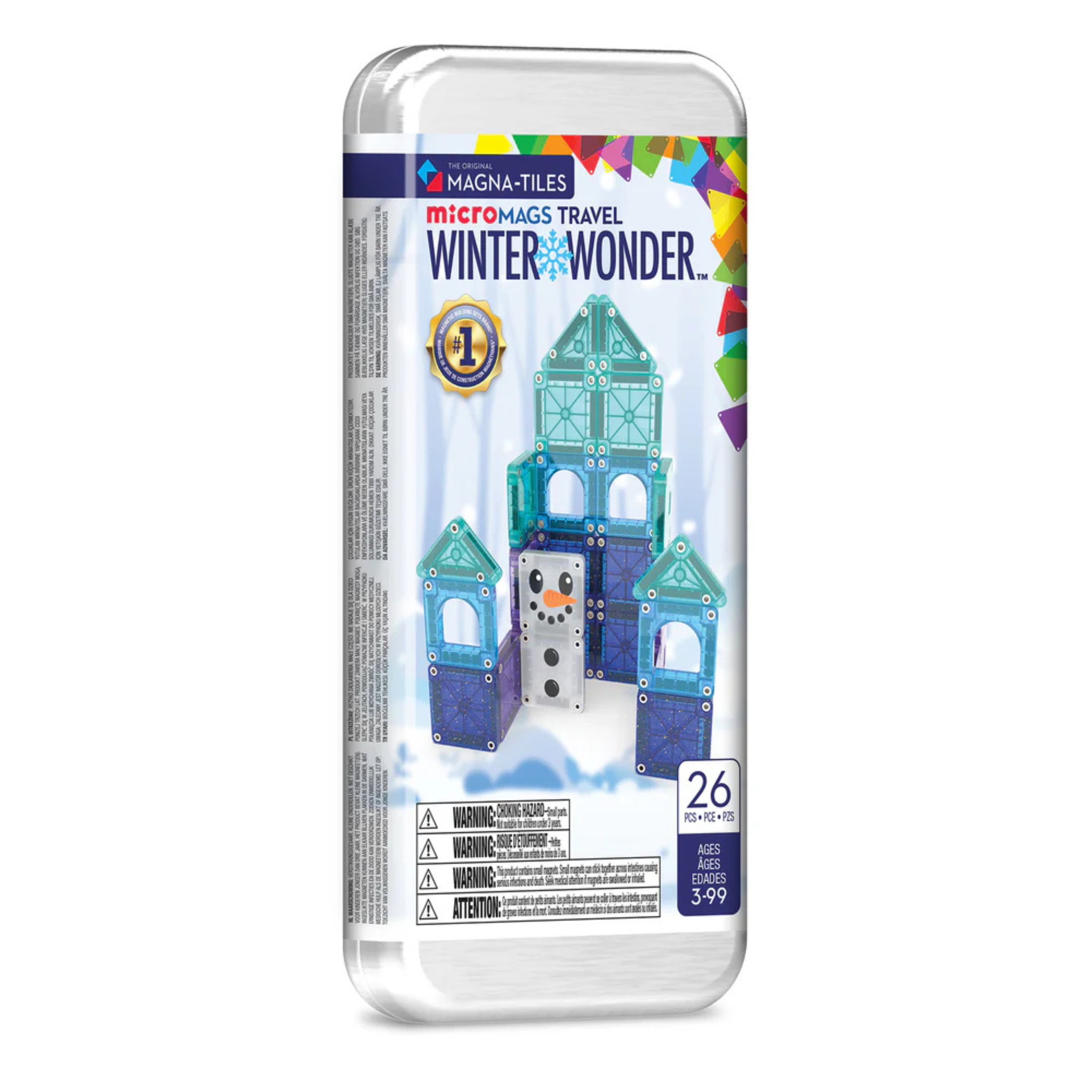 Μαγνητικό παιχνίδι microMAGS Winter Wonder Travel 26 κομμάτια σετ
