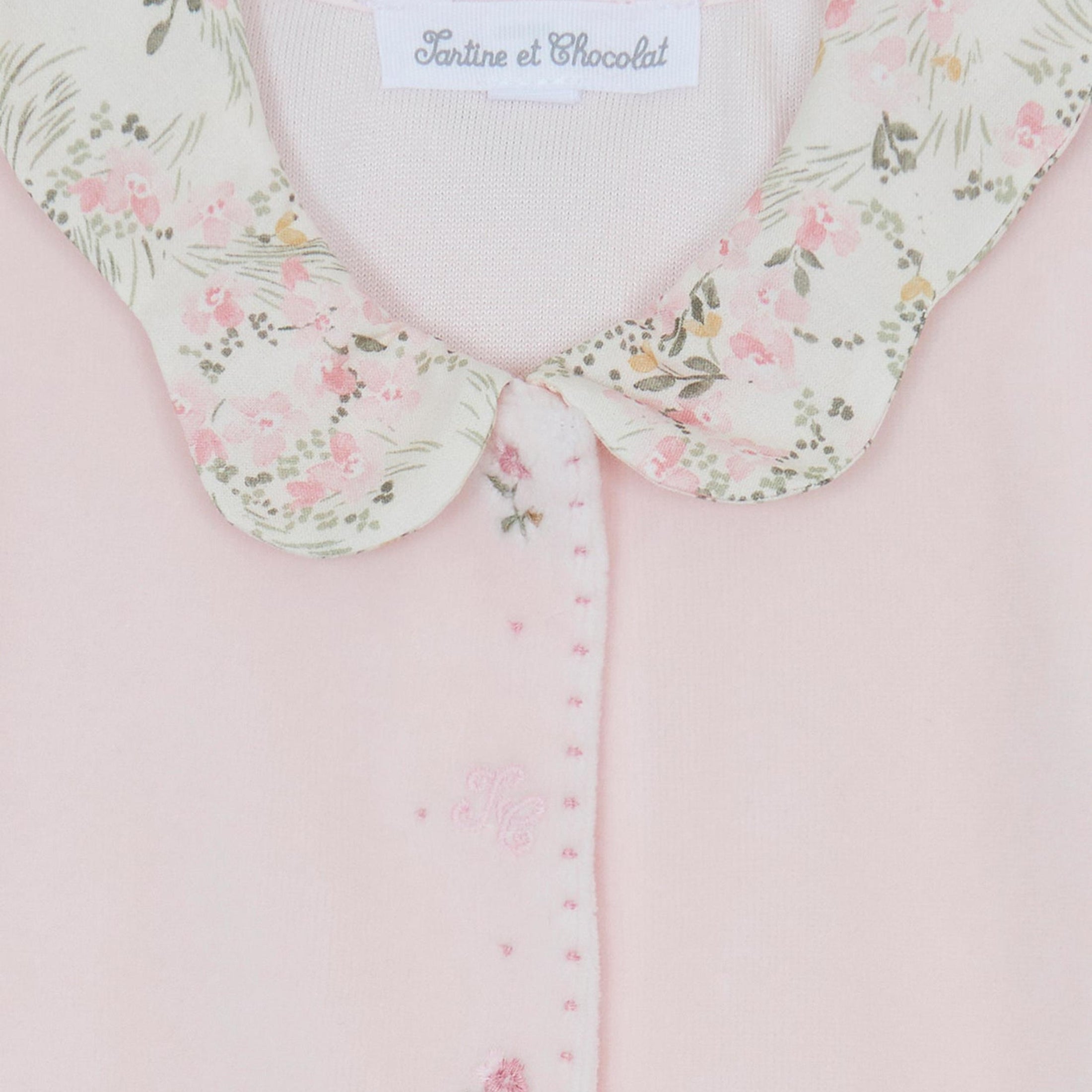 Βρεφικό φορμάκι βελούδο ροζ