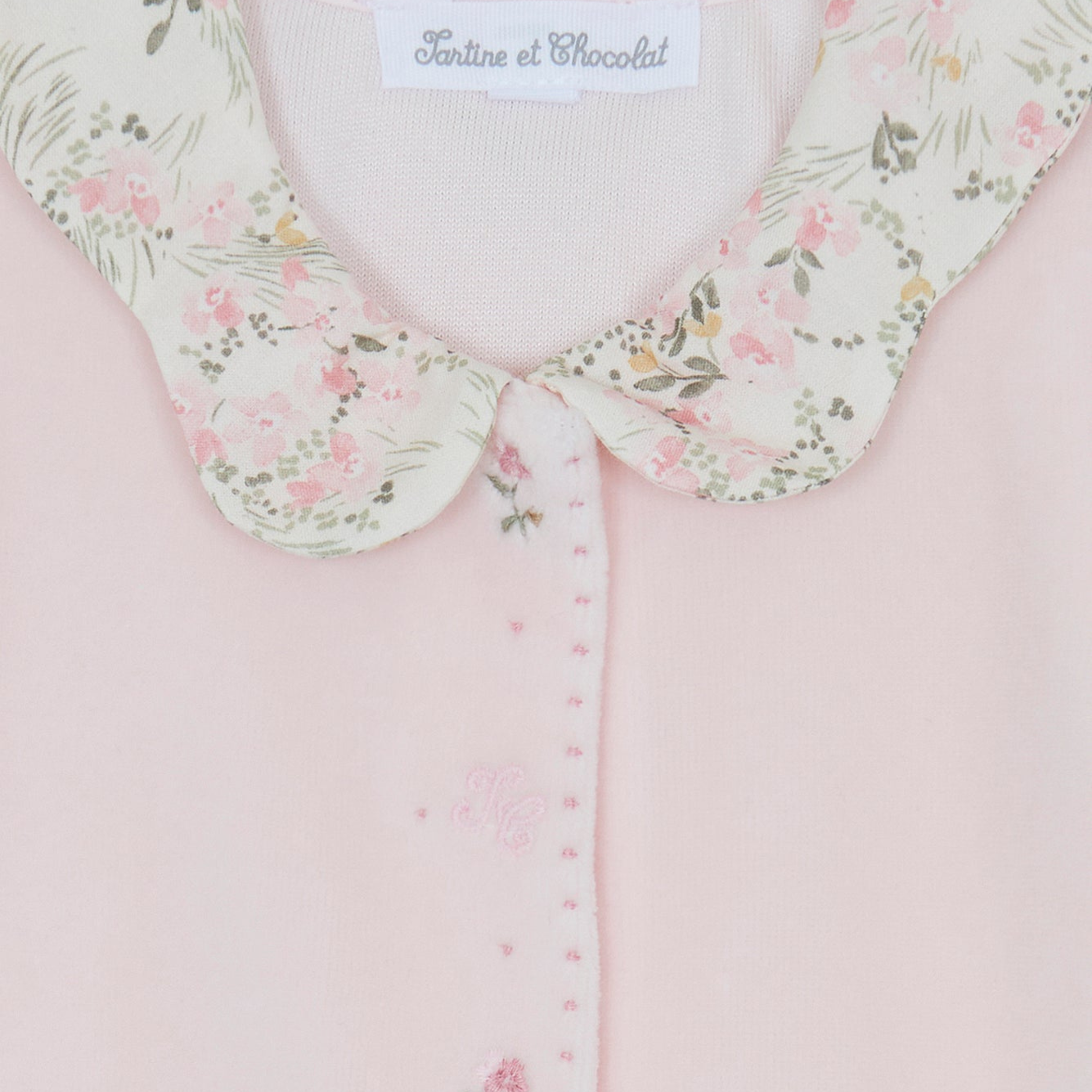 Βρεφικό φορμάκι βελούδο ροζ