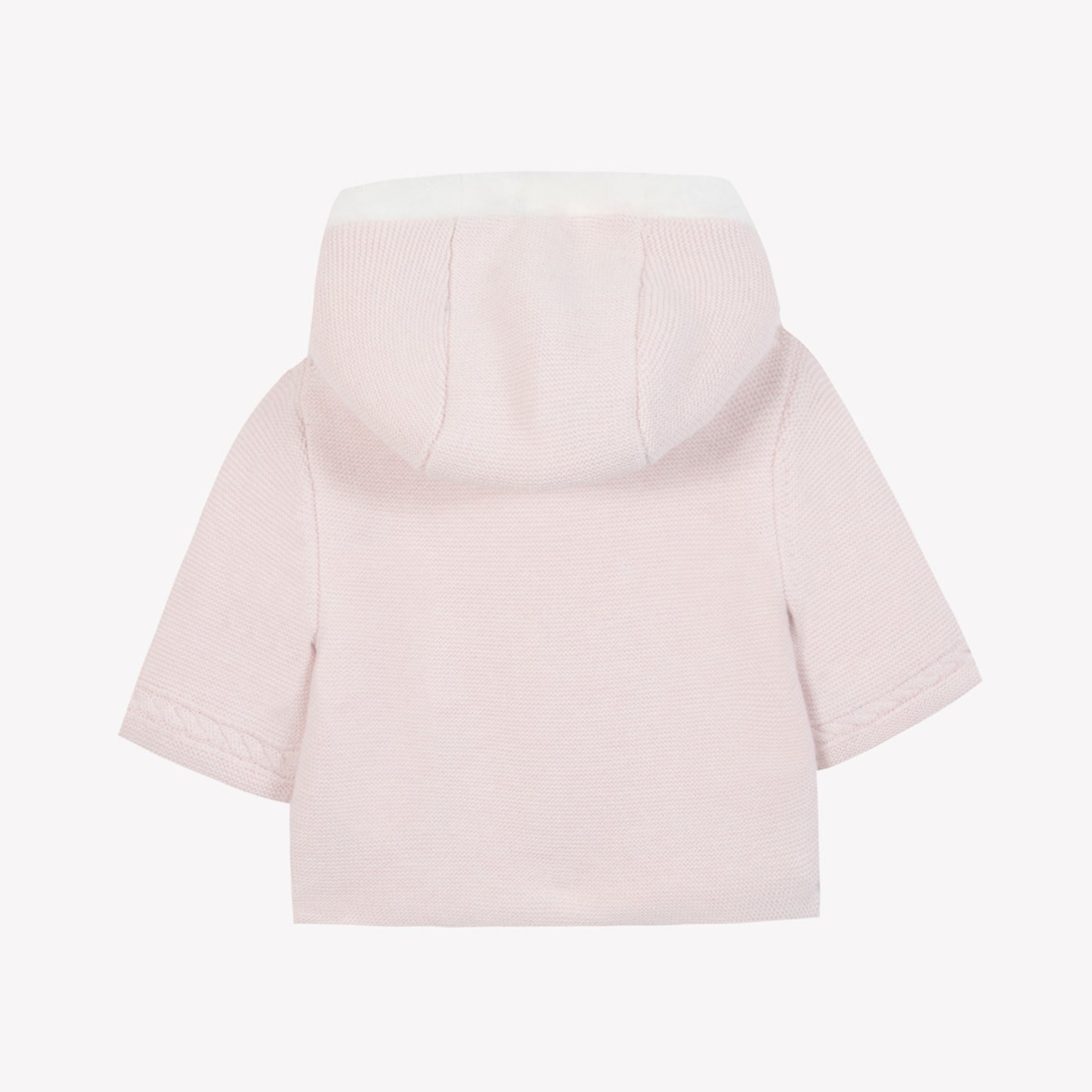 Βρεφικό παλτό πλεκτό ροζ