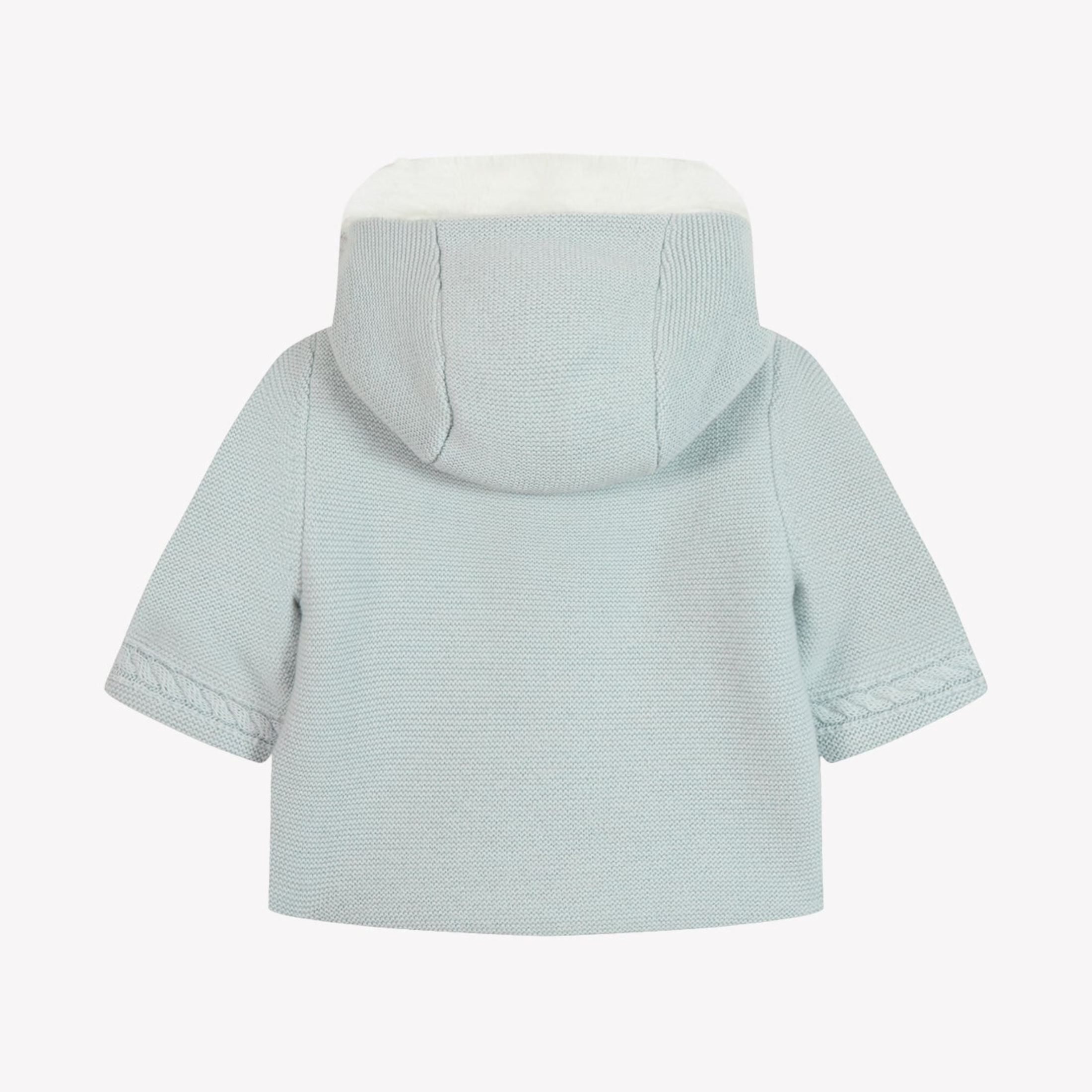 Βρεφικό παλτό πλεκτό γαλάζιο