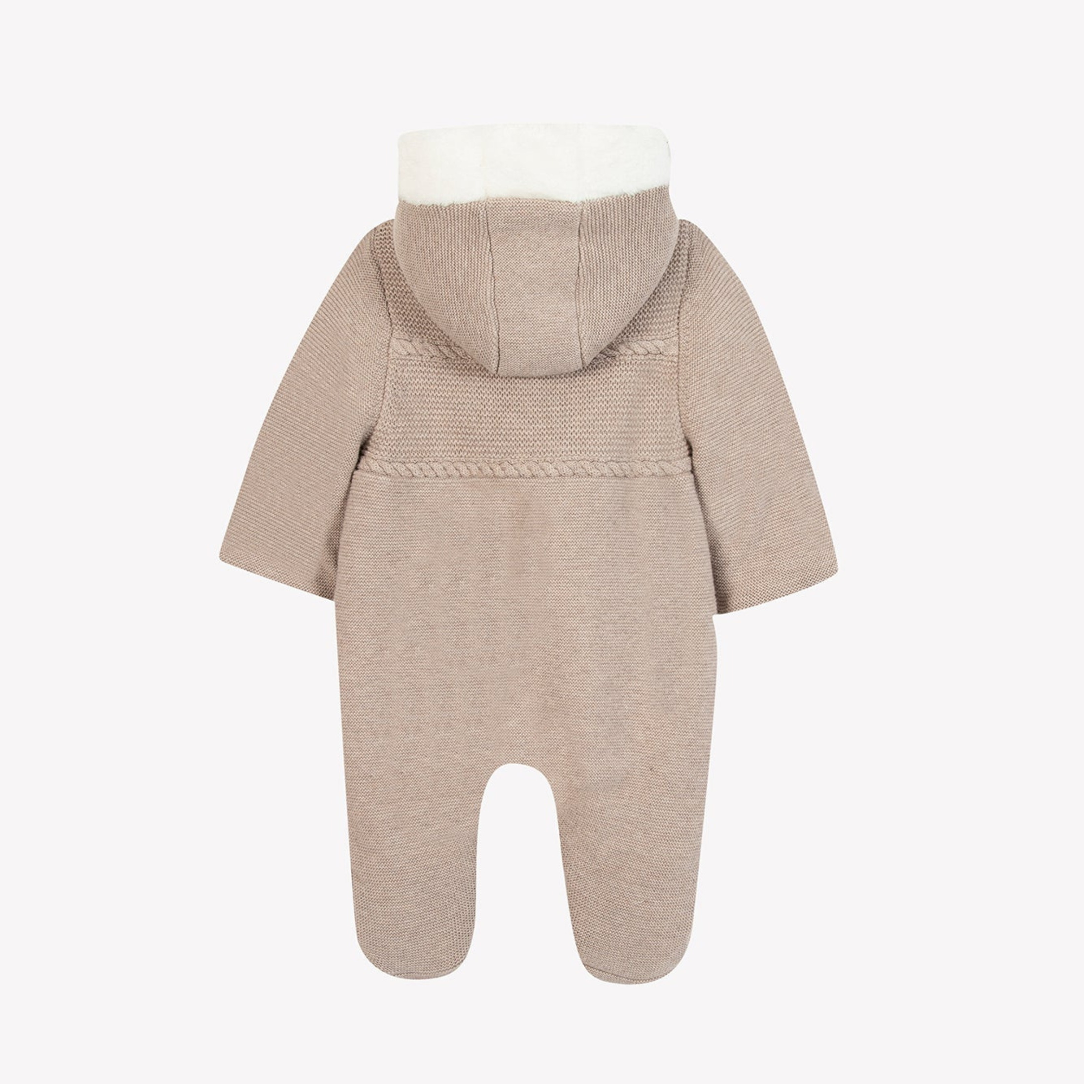 Βρεφικό πλεκτό ολόσωμο φορμάκι μπεζ