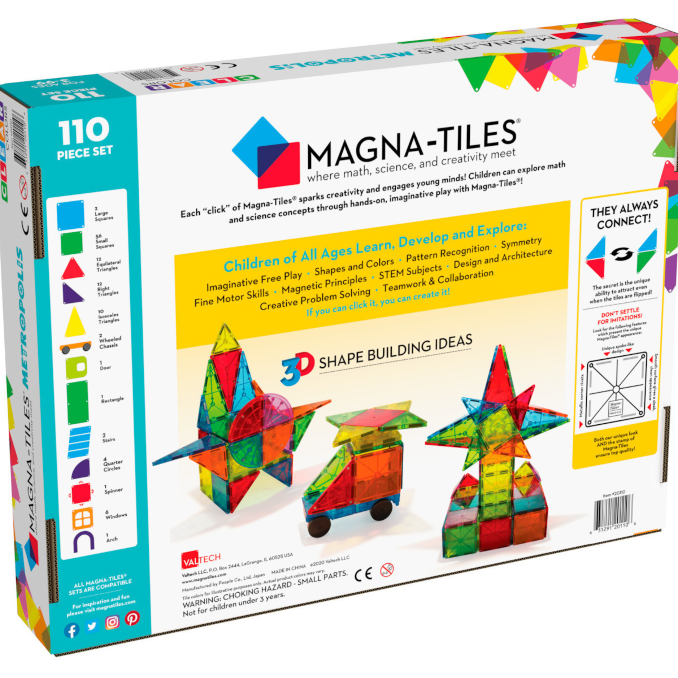 Μαγνητικό παιχνίδι Metropolis 110 κομμάτια σετ