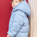 Φορτώστε την εικόνα στον προβολέα γκαλερί, Παιδικό μπουφάν Grey Blue
