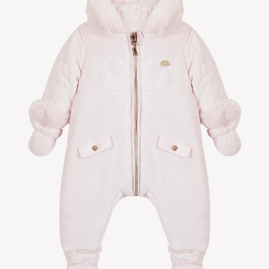 Βρεφικό ολόσωμο μπουφάν Pale Pink
