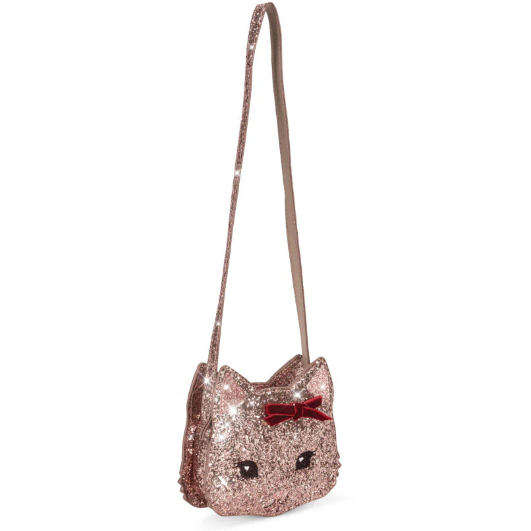 Παιδική τσάντα με ροζ γκλίτερ Kitty Konges Slojd
