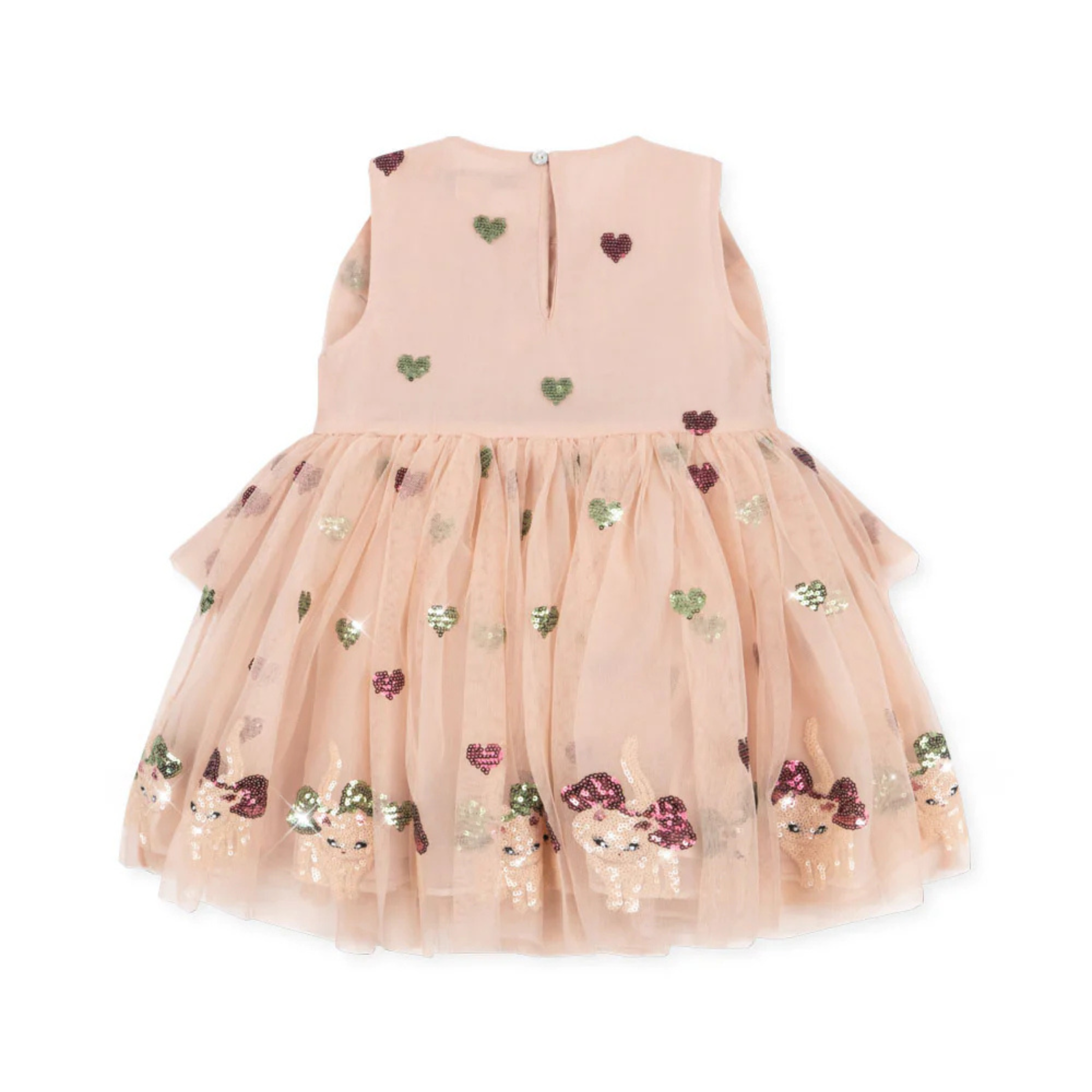 Παιδικό φόρεμα ροζ με φιόγκο Yvonne Konges Slojd