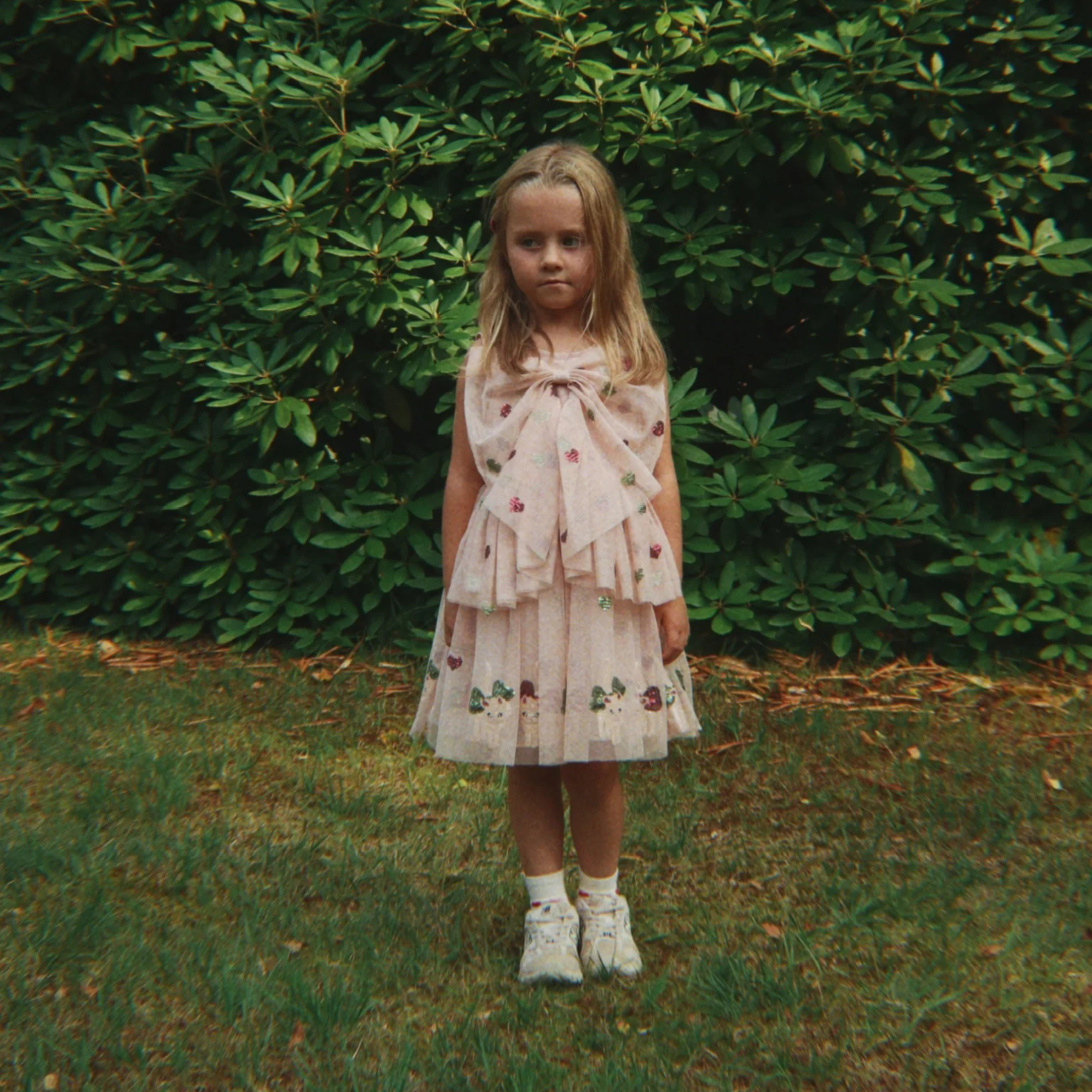 Παιδικό φόρεμα ροζ με φιόγκο Yvonne Konges Slojd