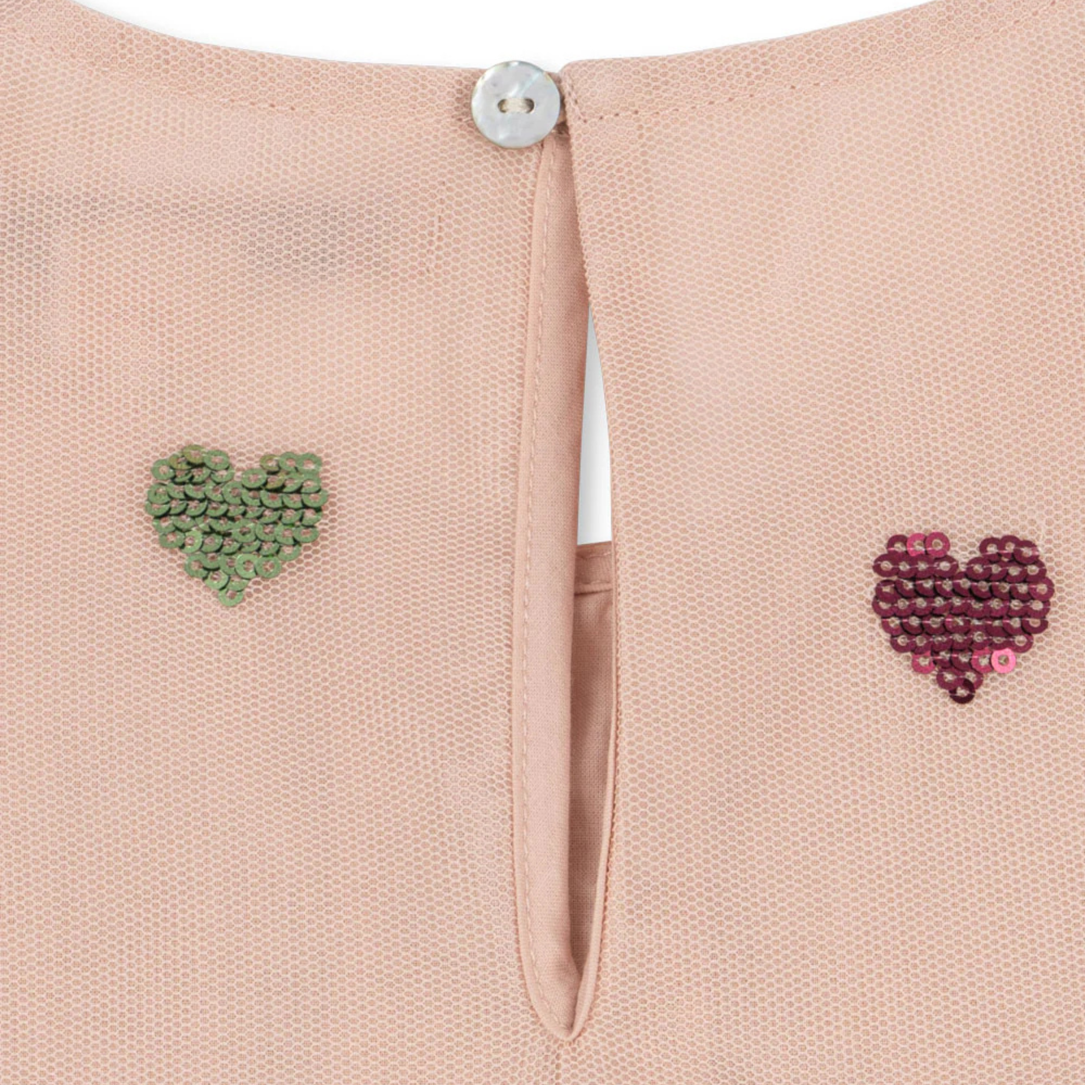 Παιδικό φόρεμα ροζ με φιόγκο Yvonne Konges Slojd