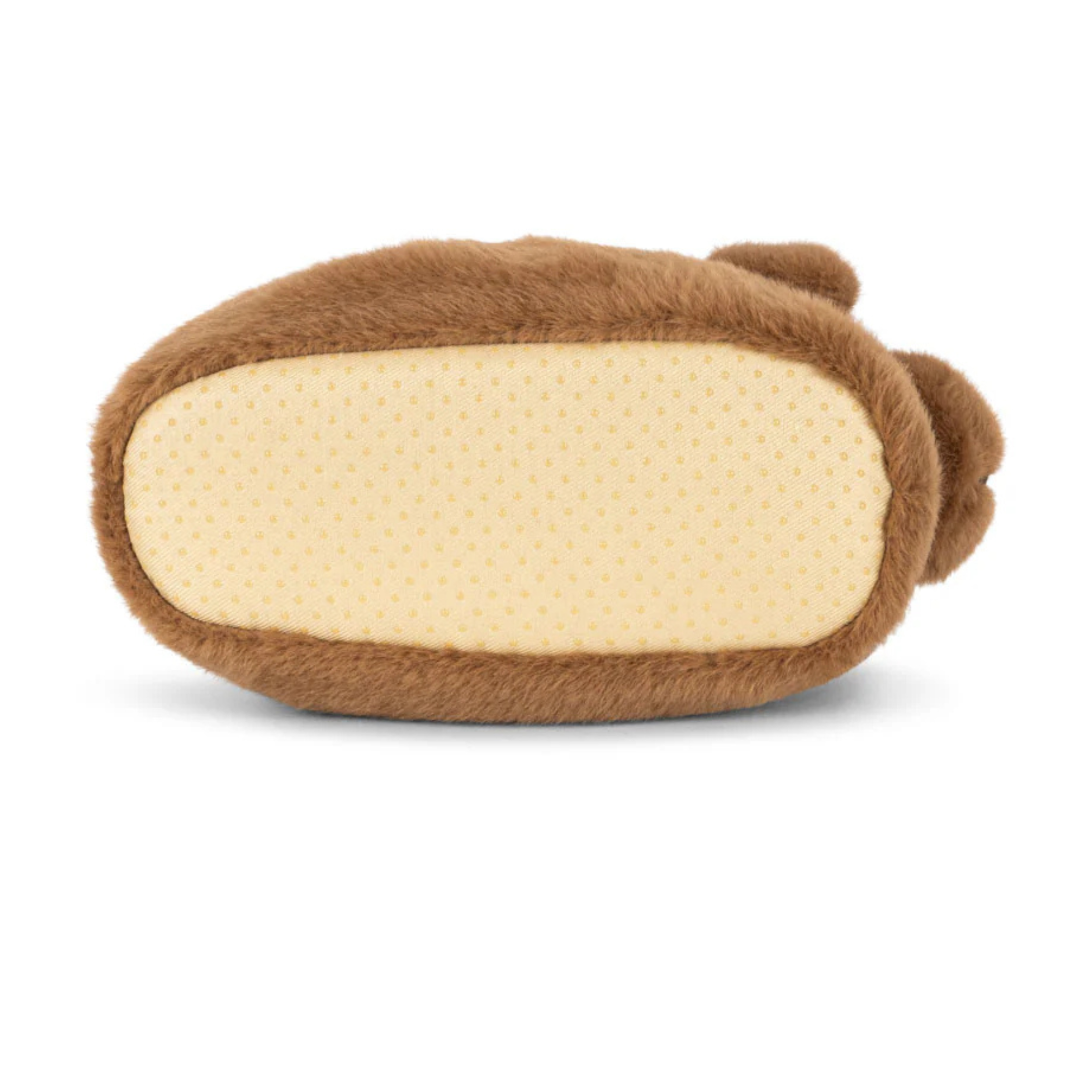 Παιδικά παντοφλάκια καφέ γούνινα Σκυλάκι Konges Slojd