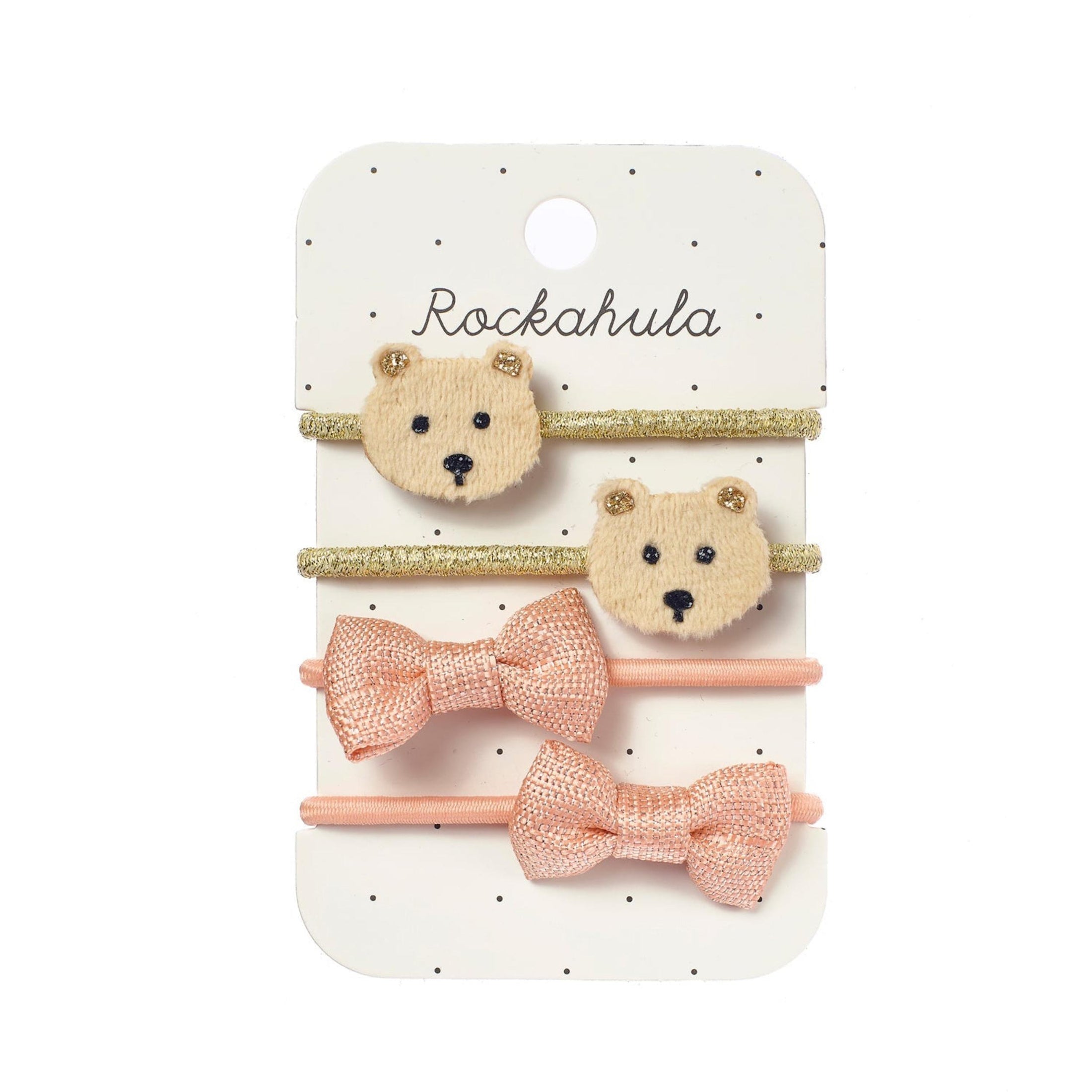 Παιδικά λαστιχάκια μαλλιών Teddy Bear and Bow