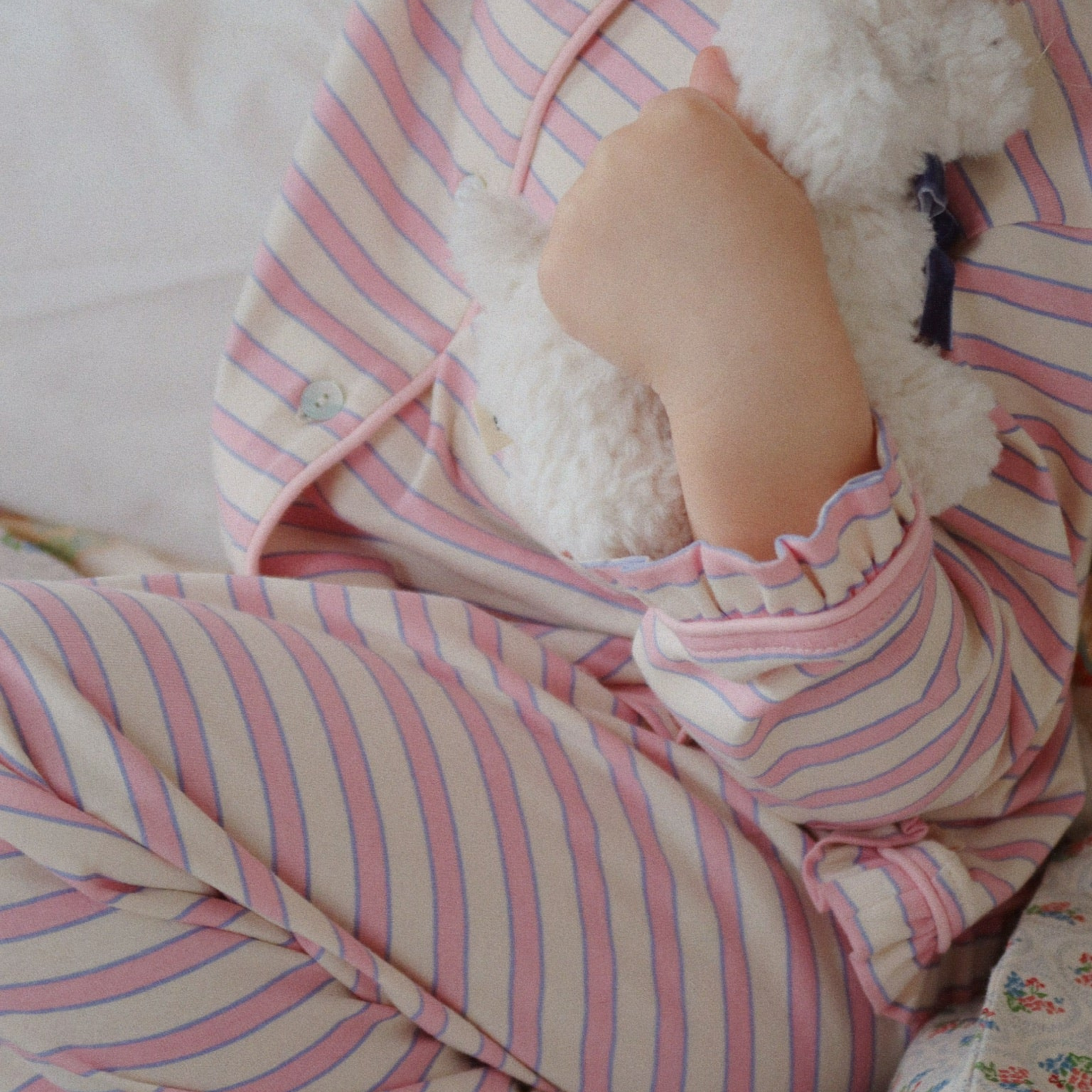 Παιδική πιτζάμα με ρίγες από βαμβάκι Konges Slojd