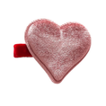 Φορτώστε την εικόνα στον προβολέα γκαλερί, Παιδική στέκα και κλιπ μαλλιών με καρδιές ροζ-κόκκινο βελούδο Perle D'azur
