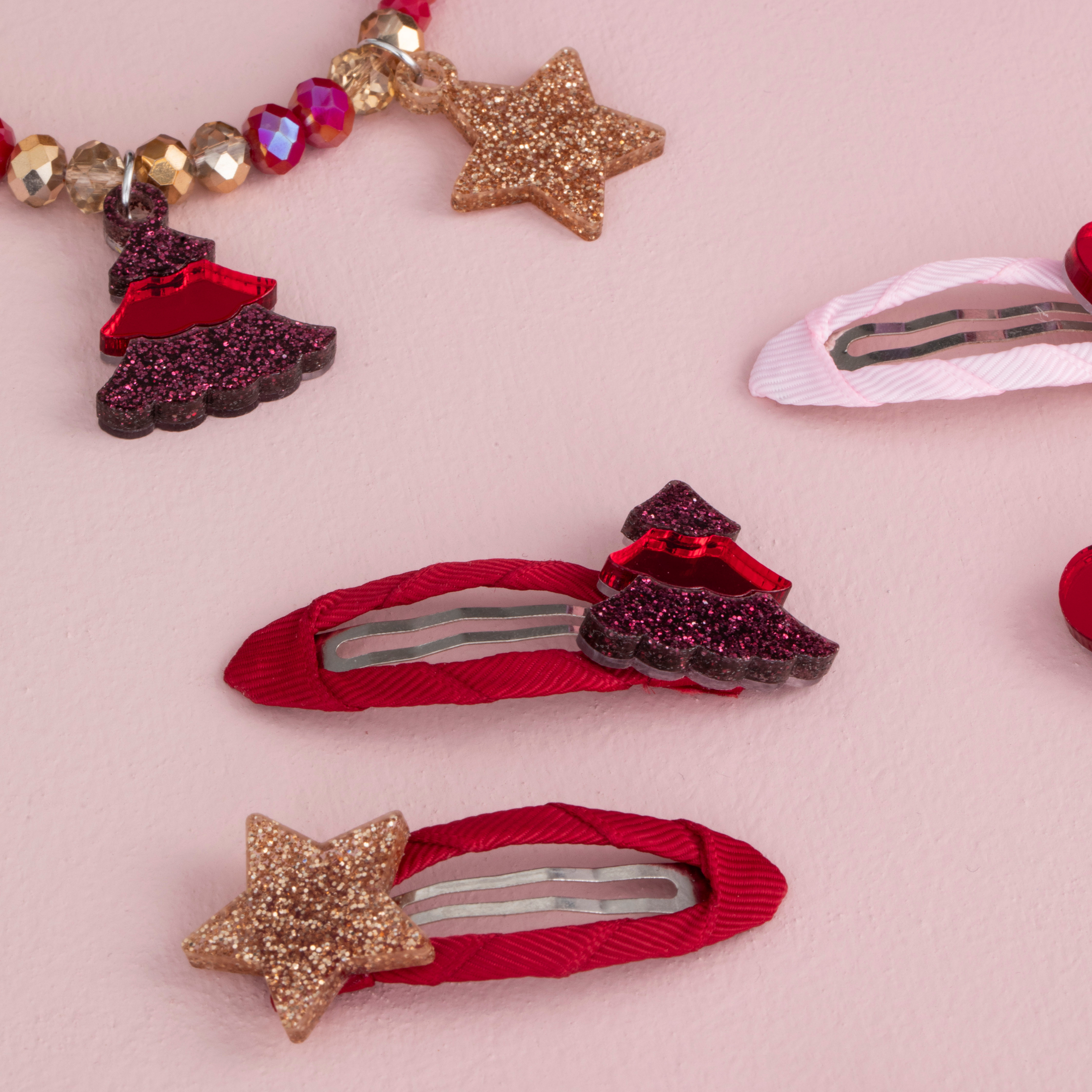 Παιδικό σετ κλιπ μαλλιών Christmas Perle D'azur