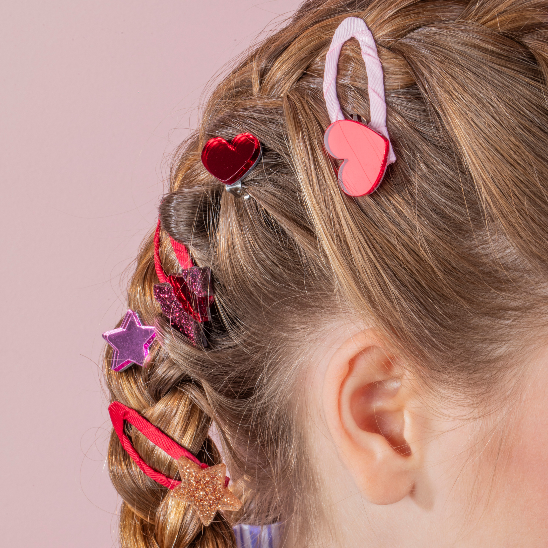 Παιδικά κλιπ μαλλιών Hearts Perle d’Azur x Mini Cools