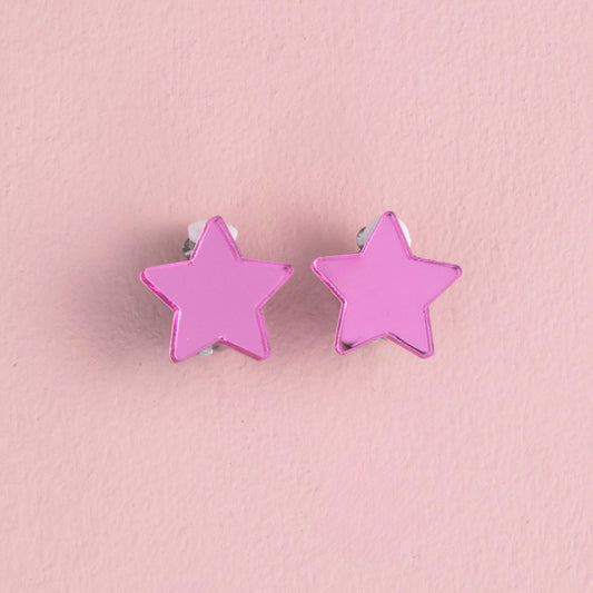 Παιδικά σκουλαρίκια με κλιπ Stars Perle D'azur x Mini Cools