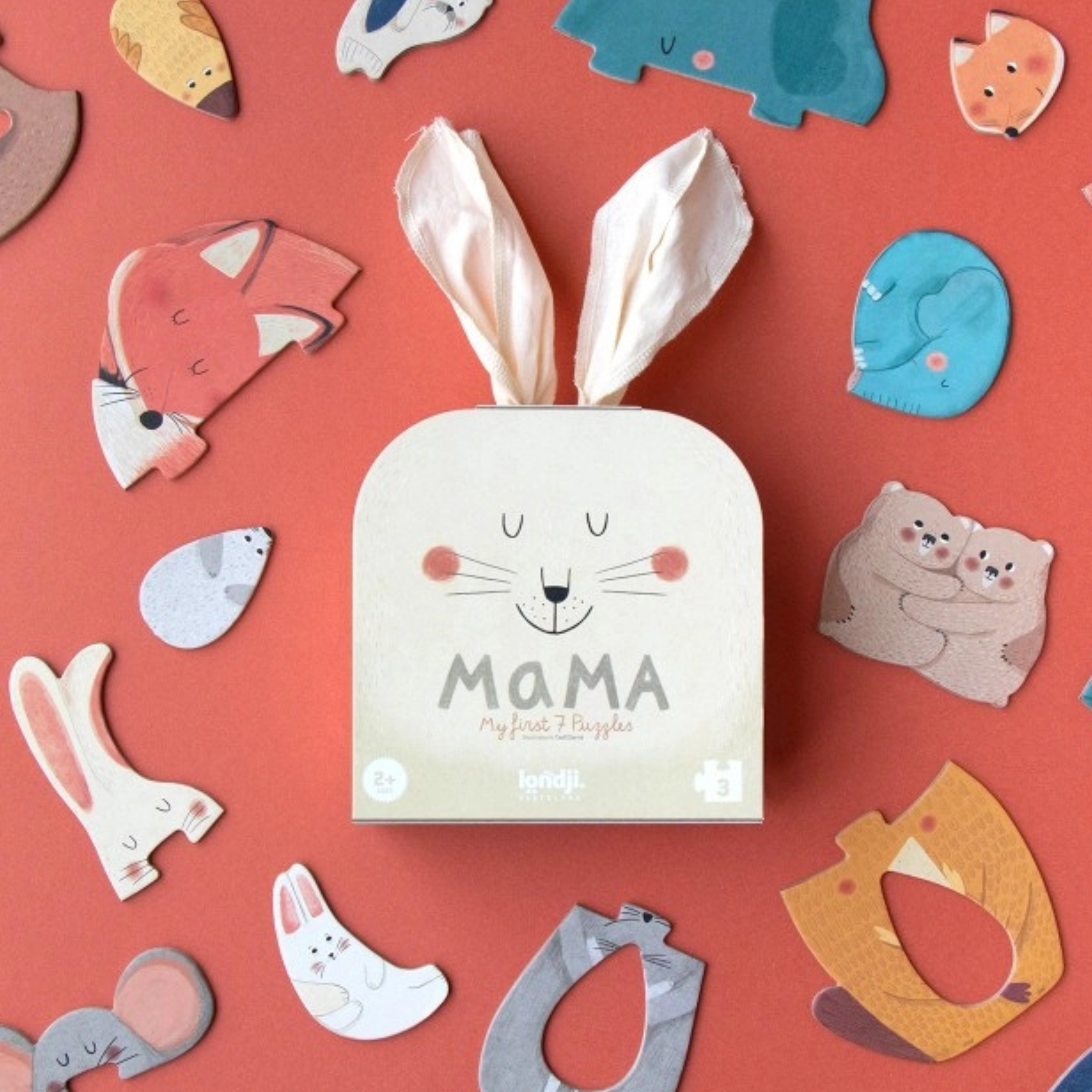 Παιδικό ξύλινο παζλ Μαμά LONDJI