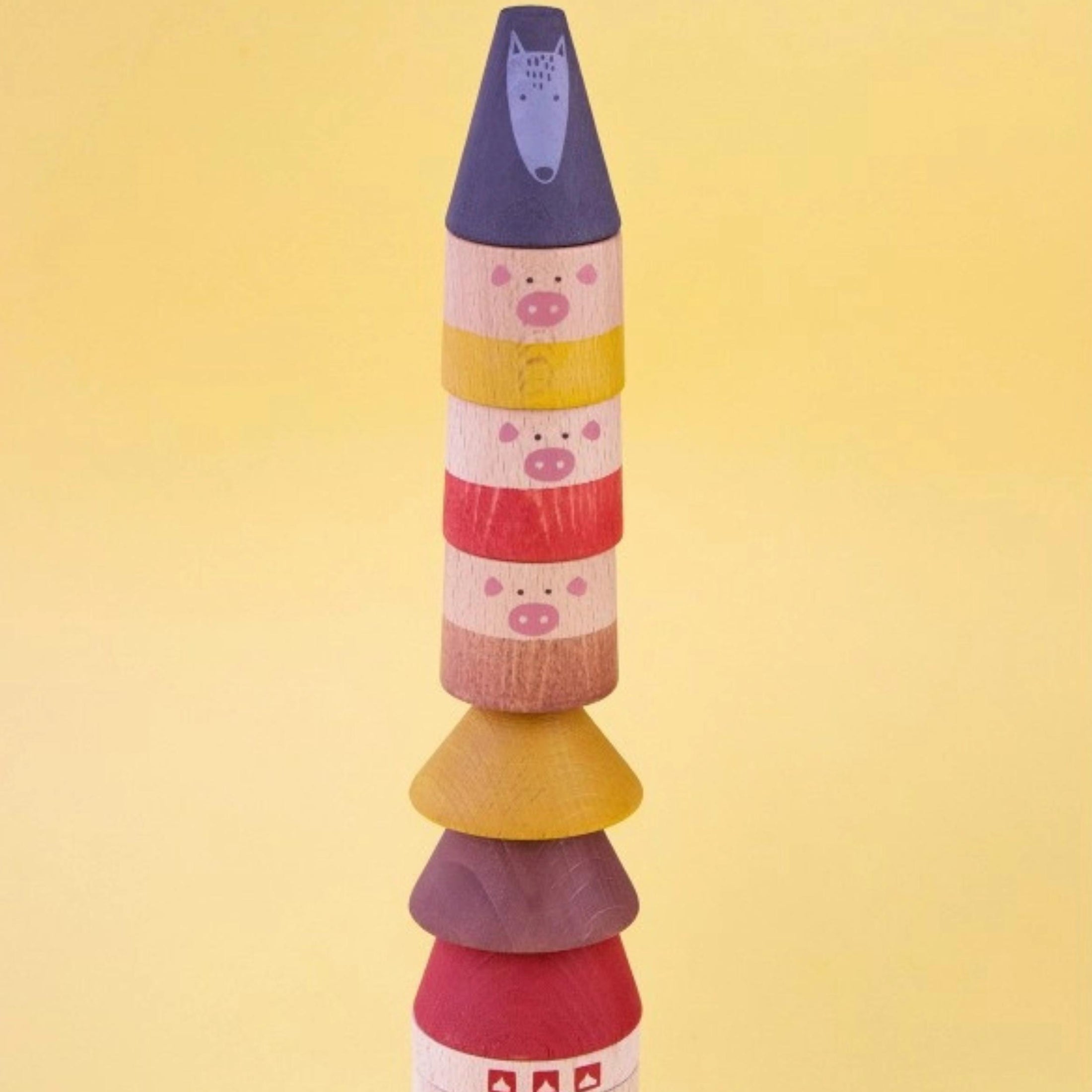 Παιδικό ξύλινο παζλ τα Τρία Μικρά Γουρουνάκια LONDJI