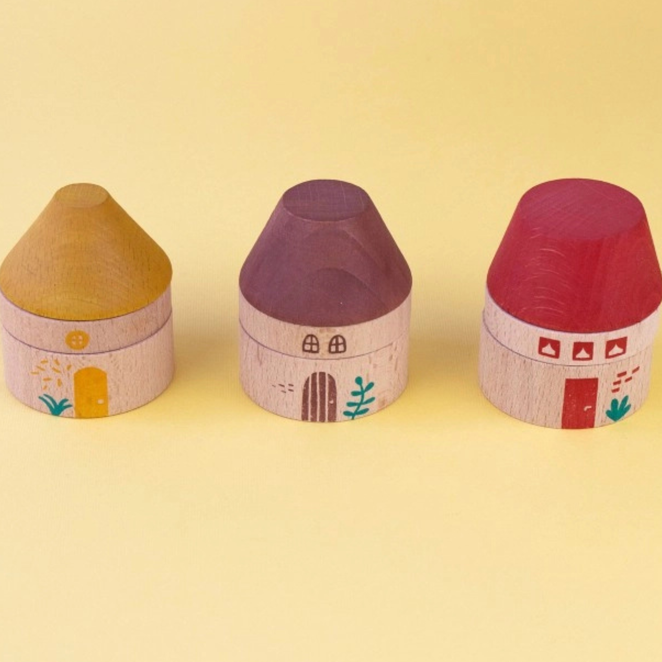 Παιδικό ξύλινο παζλ τα Τρία Μικρά Γουρουνάκια LONDJI