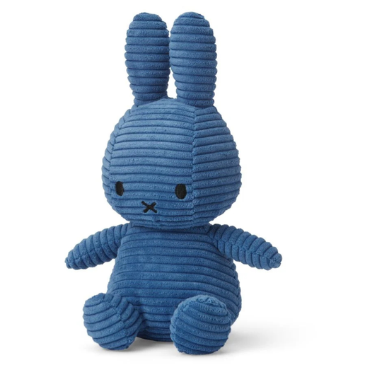 Παιδικό υφασμάτινο κουκλάκι Miffy κοτλέ μπλε οικολογικό Bon Ton