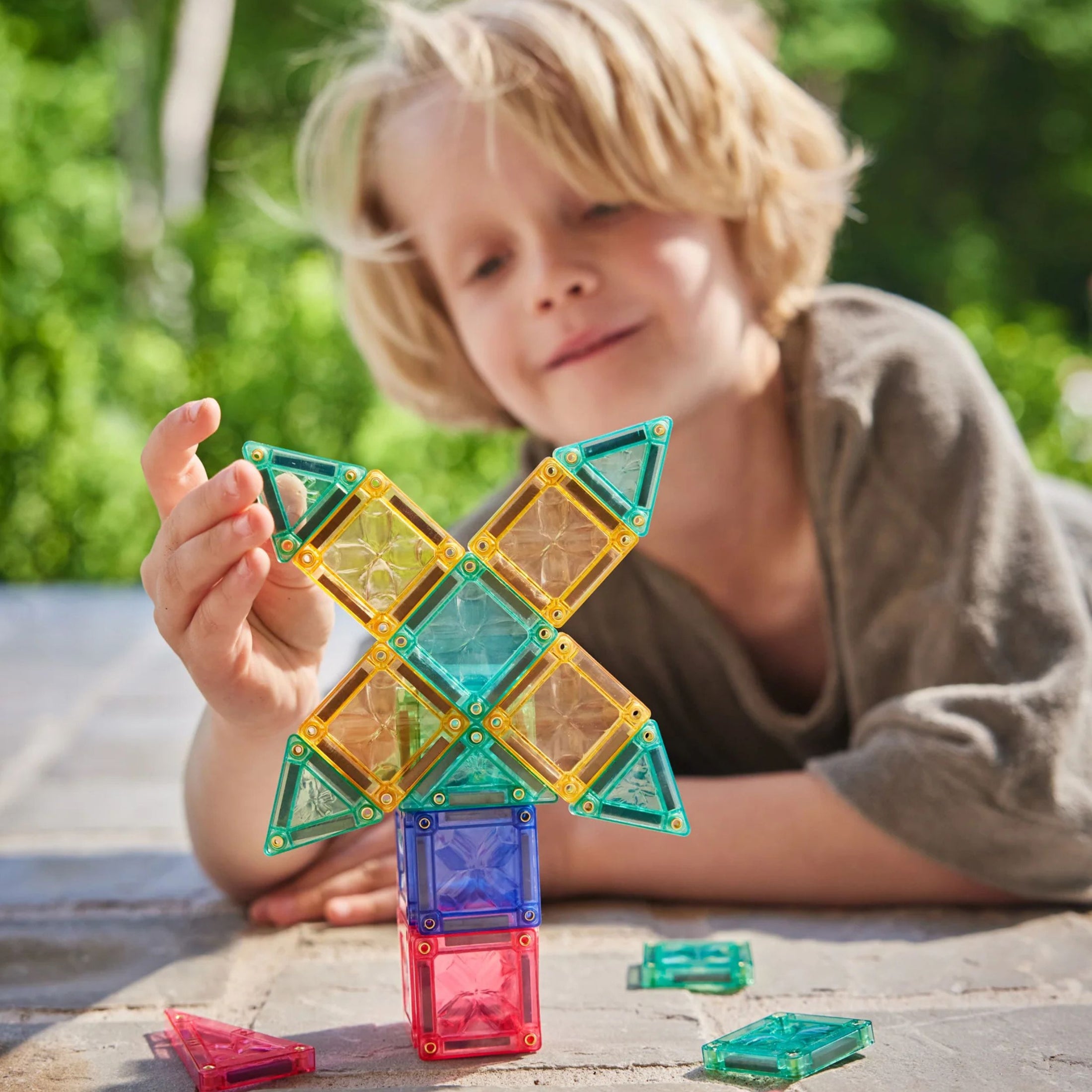 Μαγνητικό παιχνίδι Mini Tiles Pastel 28 τεμάχια Cleverclixx