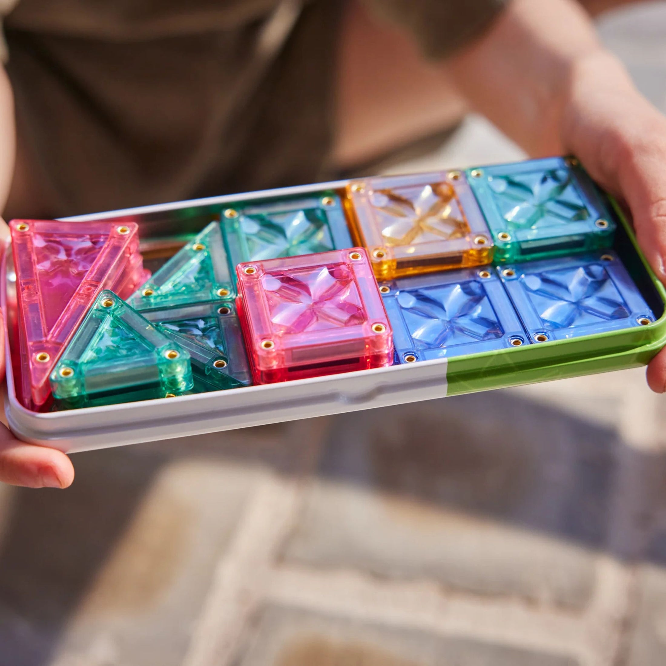 Μαγνητικό παιχνίδι Mini Tiles Pastel 28 τεμάχια Cleverclixx