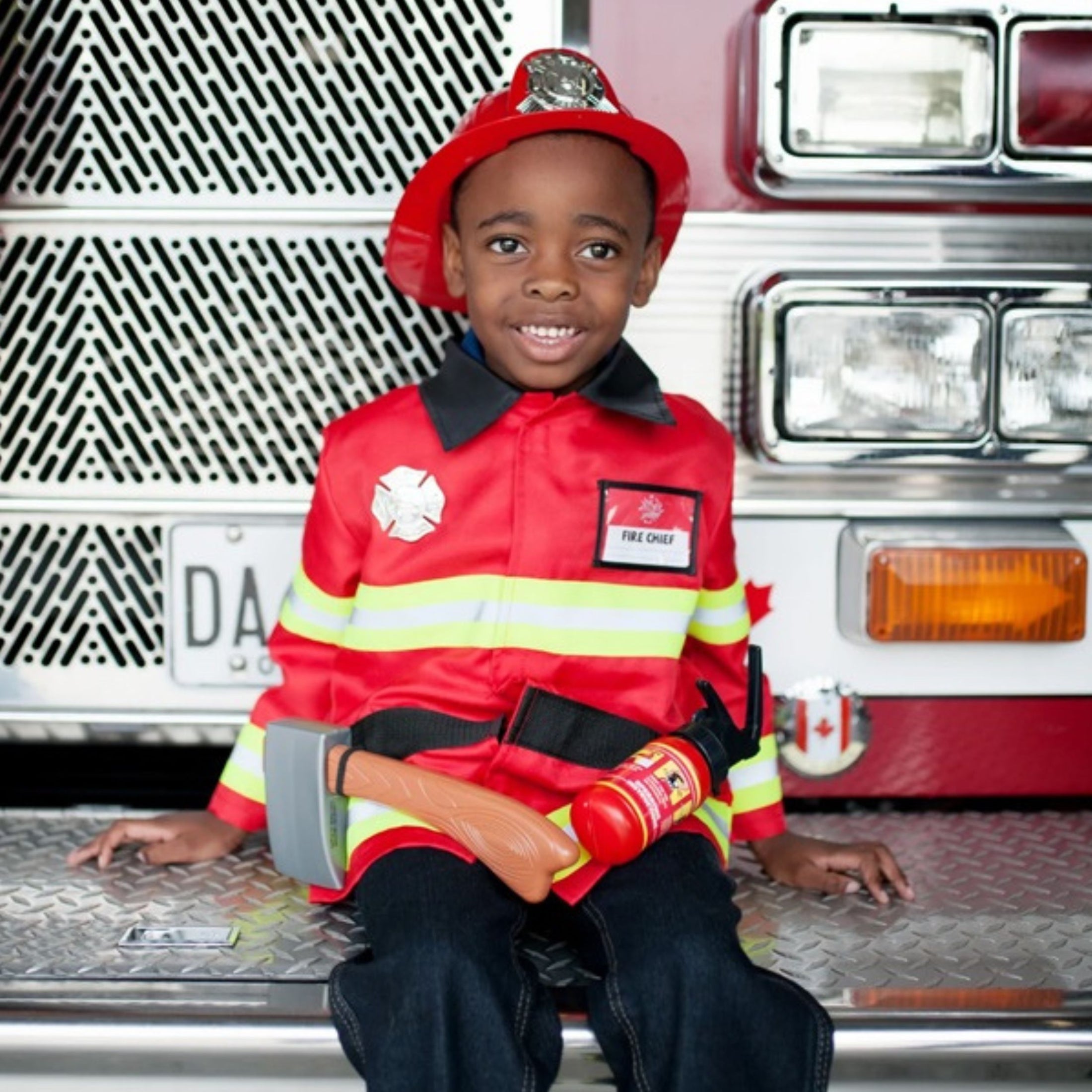 Παιδική αποκριάτικη στολή Πυροσβέστης με αξεσουάρ Great Pretenders