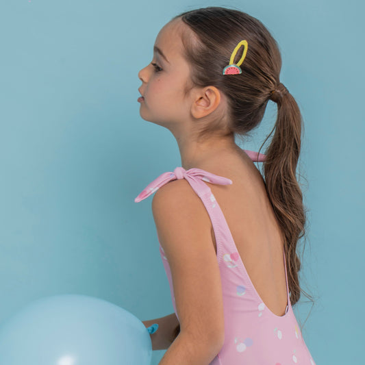 Παιδικό σετ κλιπ μαλλιών Καρπούζια Perle D'azur x Mini Cools