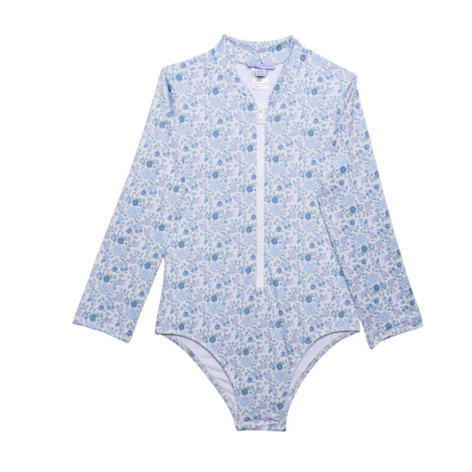 Παιδικό μαγιό μακρυμάνικο blue floral Perle D'azur