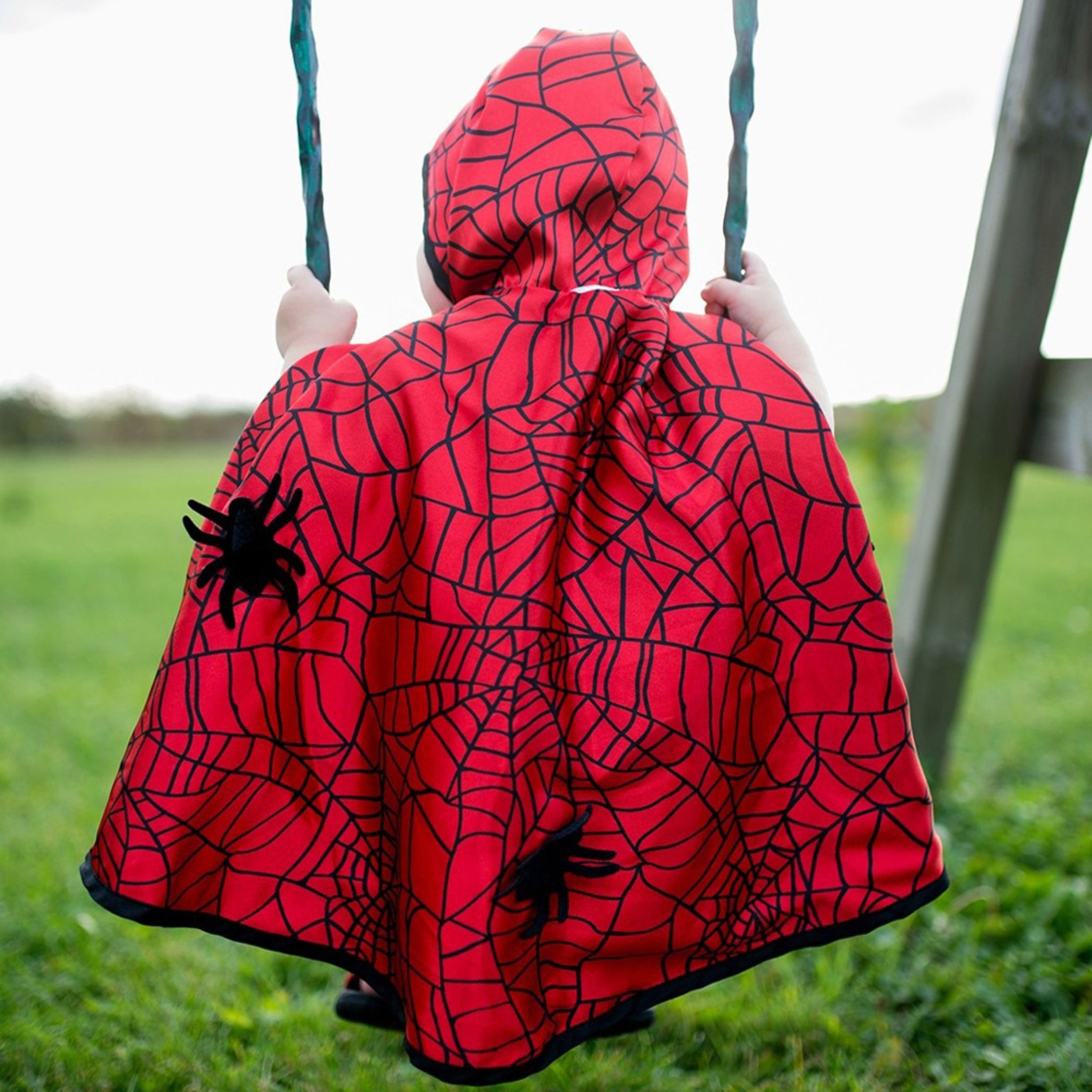 Παιδική στολή κάπα διπλής όψης με μάσκα Νυχτερίδα-Αράχνη Great Pretenders