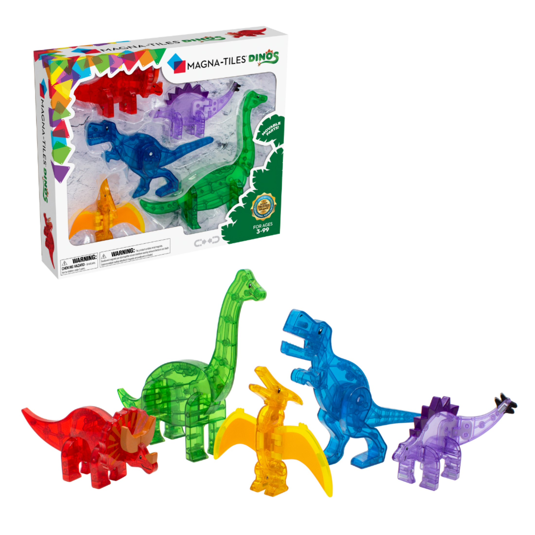 Magnetic Dinos toy 5 pieces set