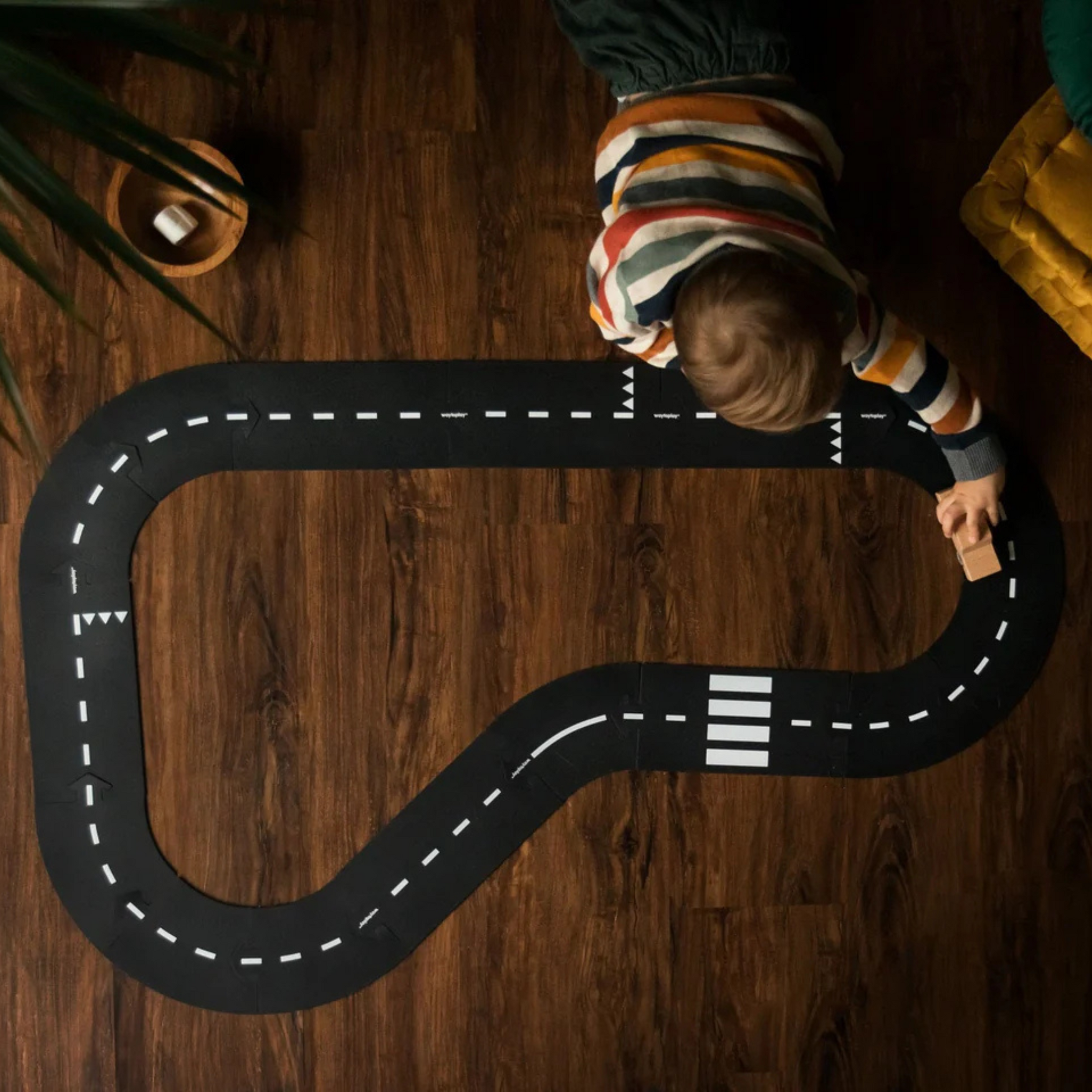 Children's toy Highway with toy car