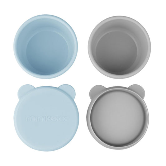 Βρεφικά μπολ Mini Bites-Mineral Blue/Powder Grey