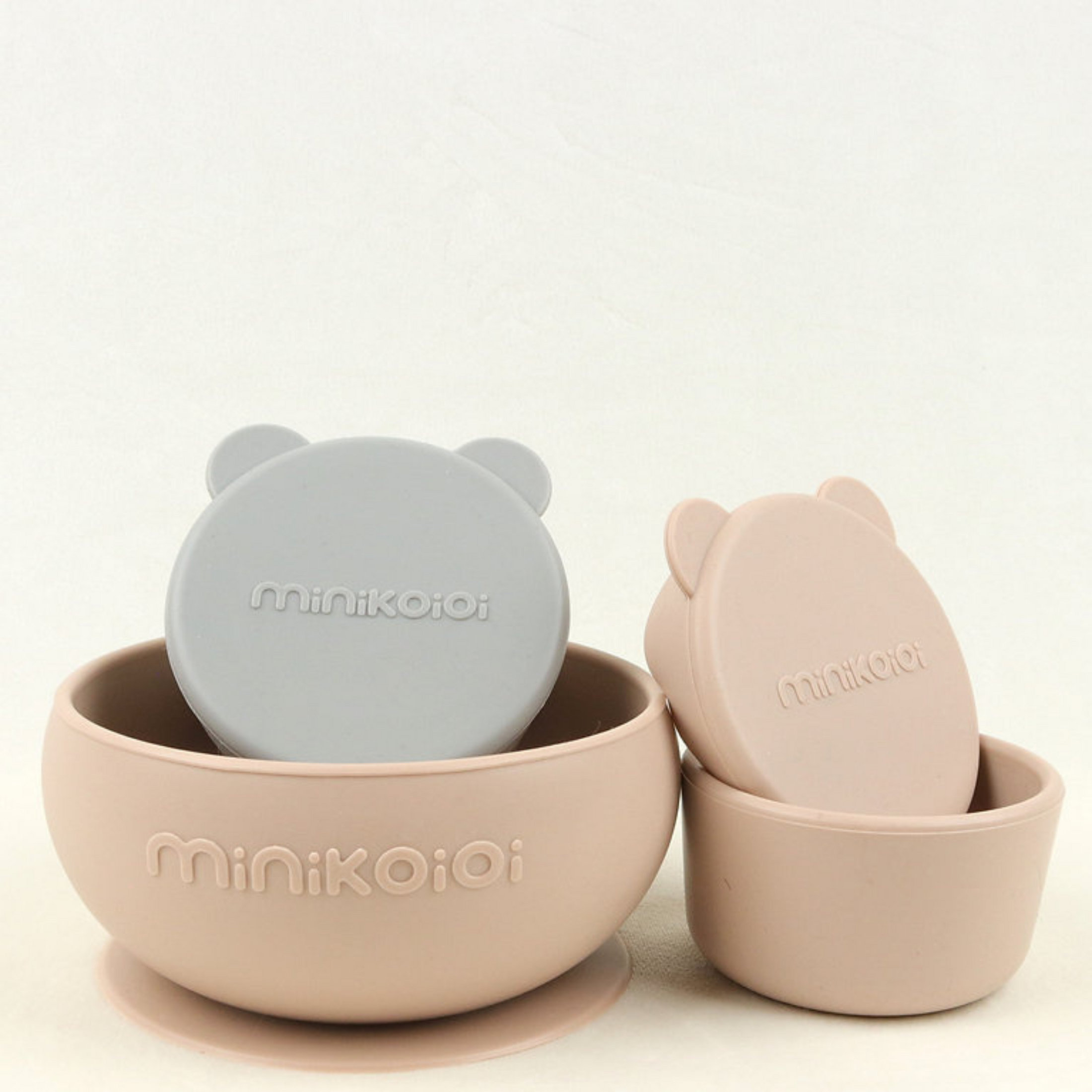 Mini Bites Baby Bowls-Mineral Blue/Powder Grey