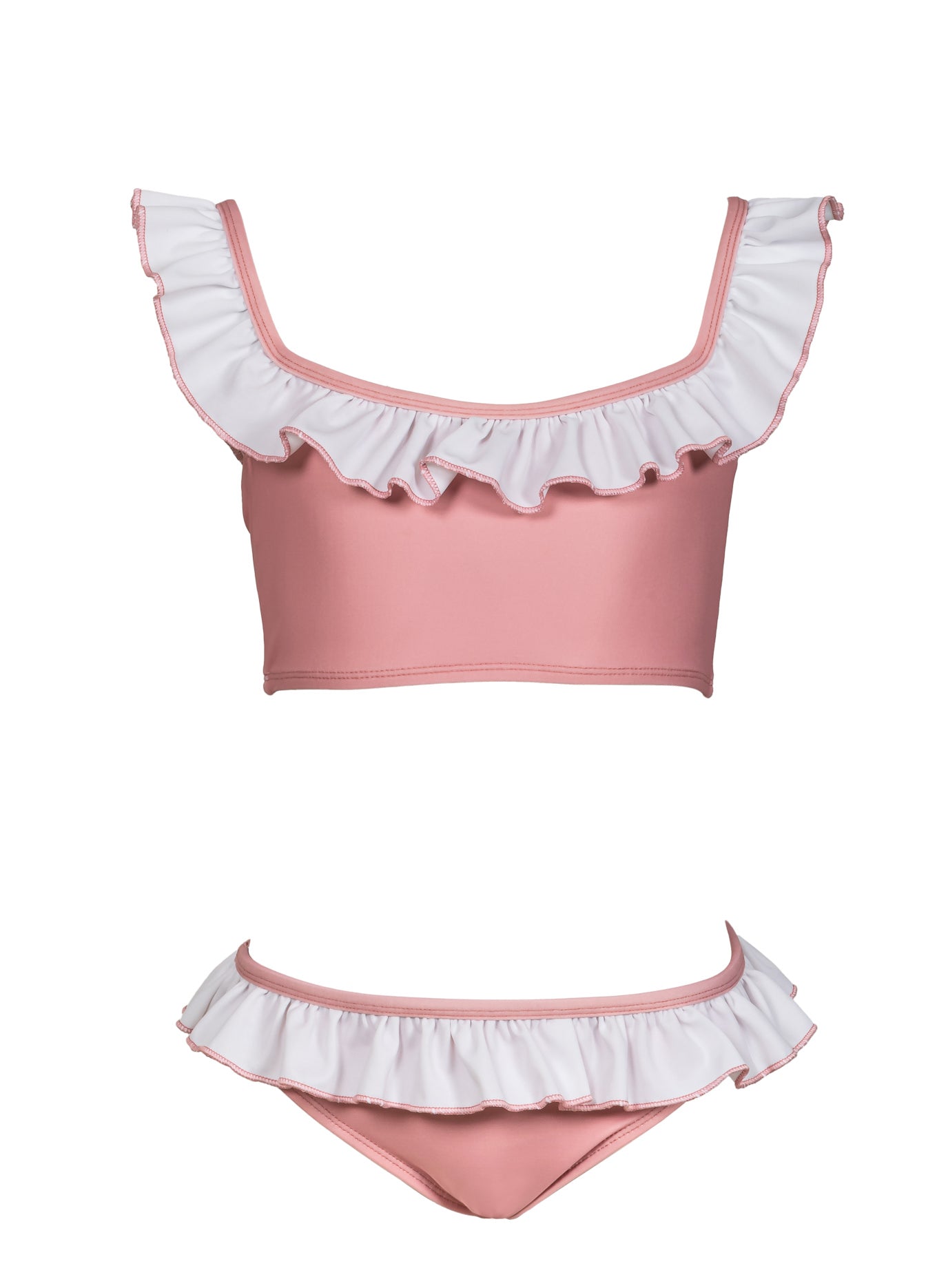 Girls Bikini Swimsuit Coral Pink