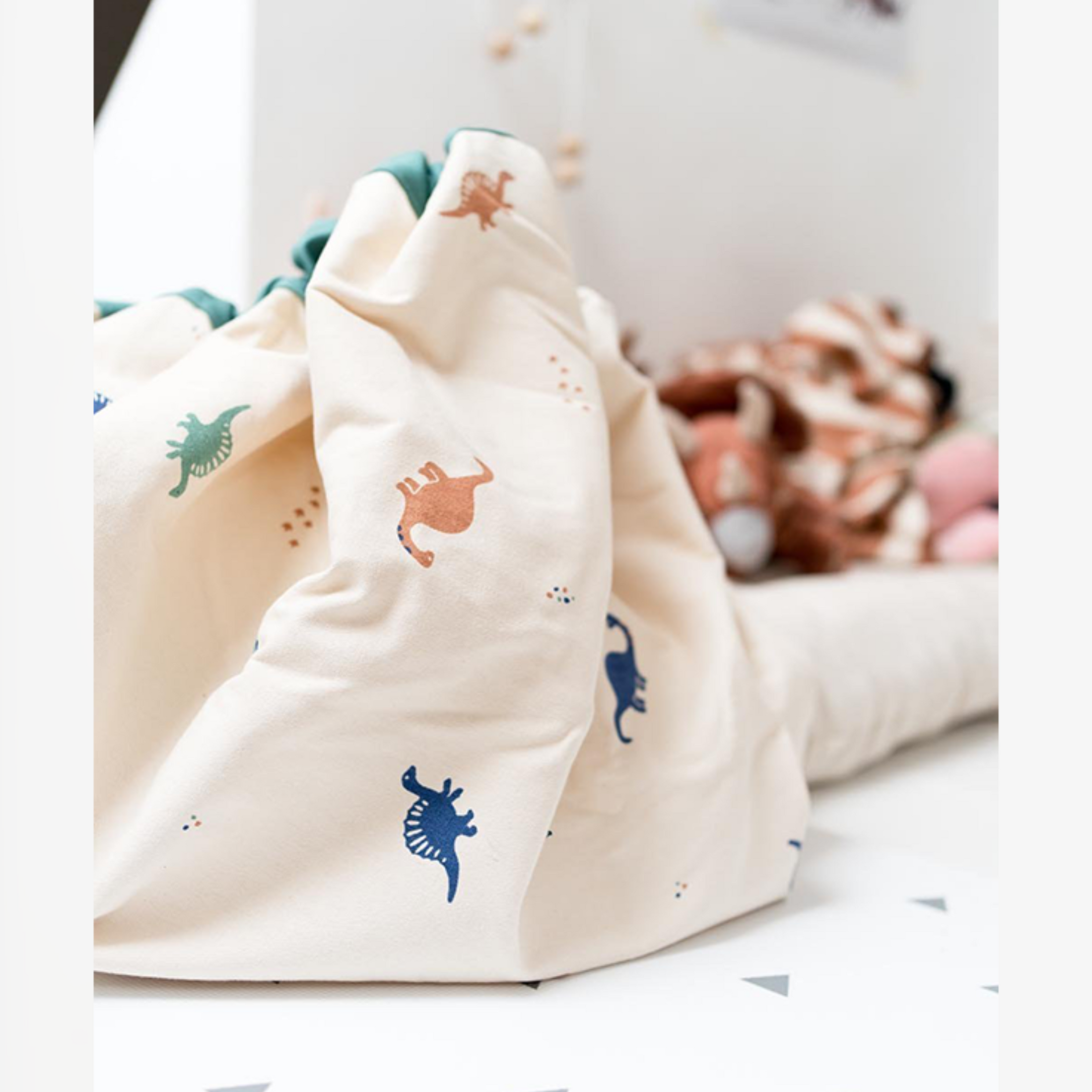 Children's play mat - storage bag Dinosaurs