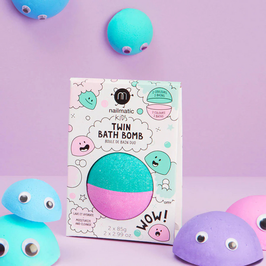 Παιδικά Bath bomb Duo (ροζ-πράσινο)