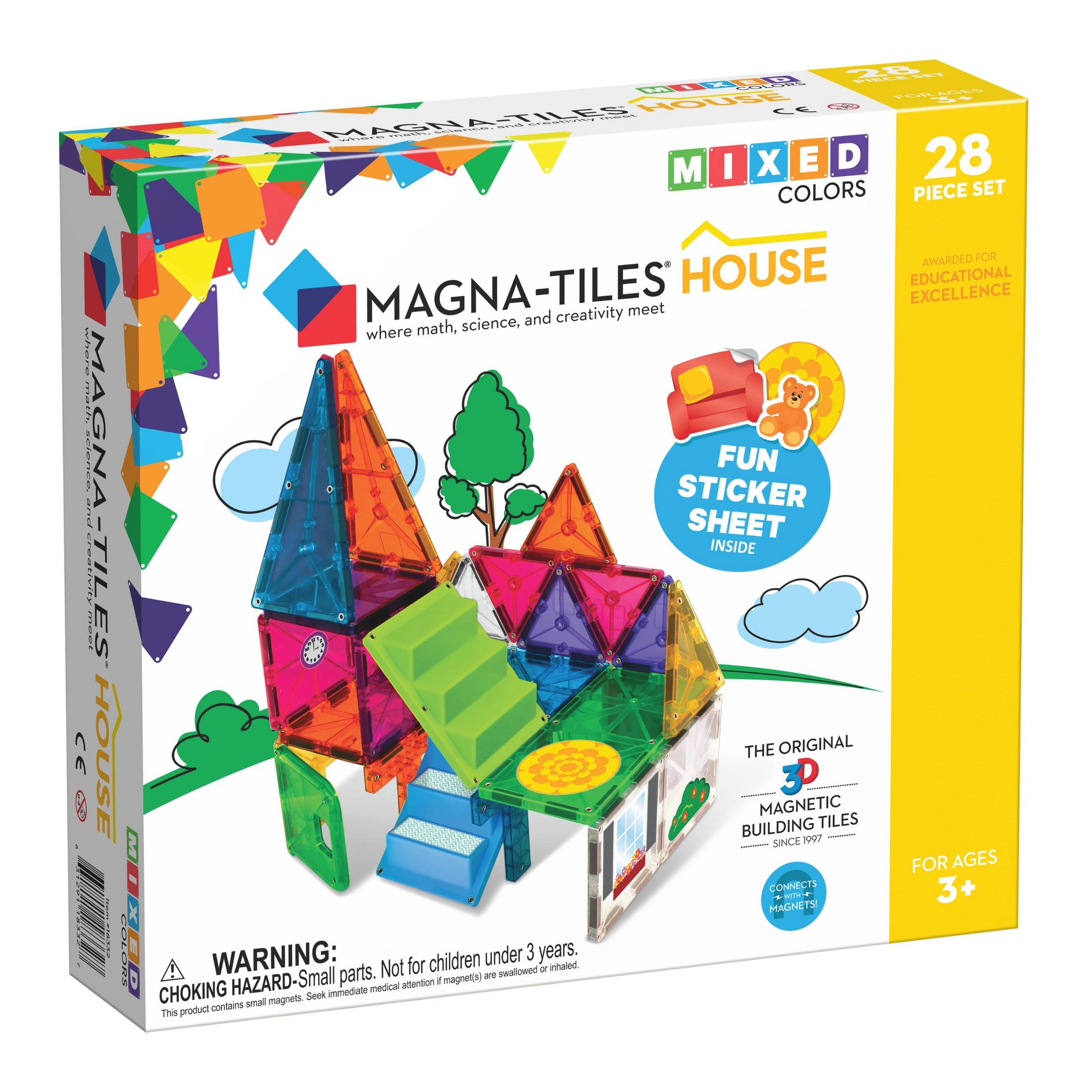 Magnetic toy House 28 pieces set