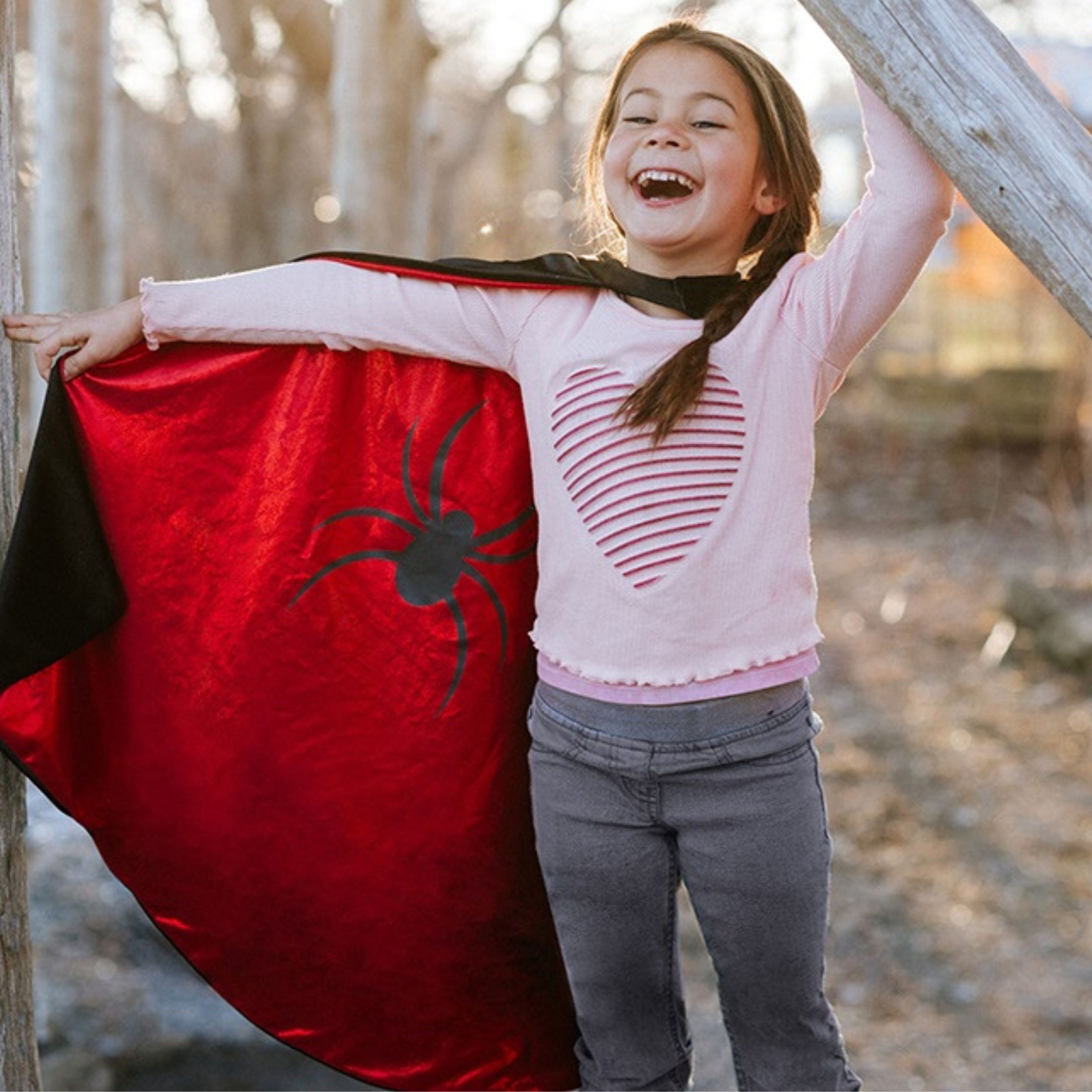 Παιδική στολή κάπα διπλής όψης Νυχτερίδα-Αράχνη Great Pretenders