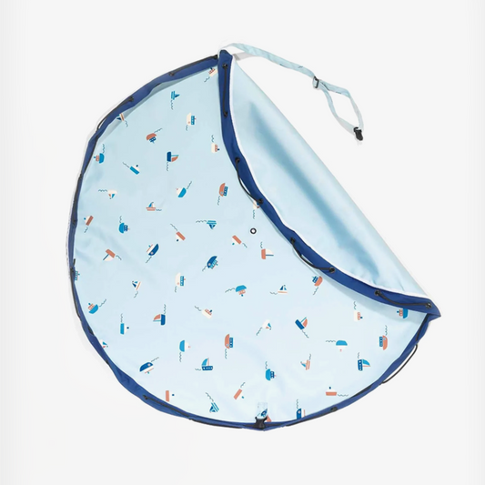 Children's play mat - storage bag Boats