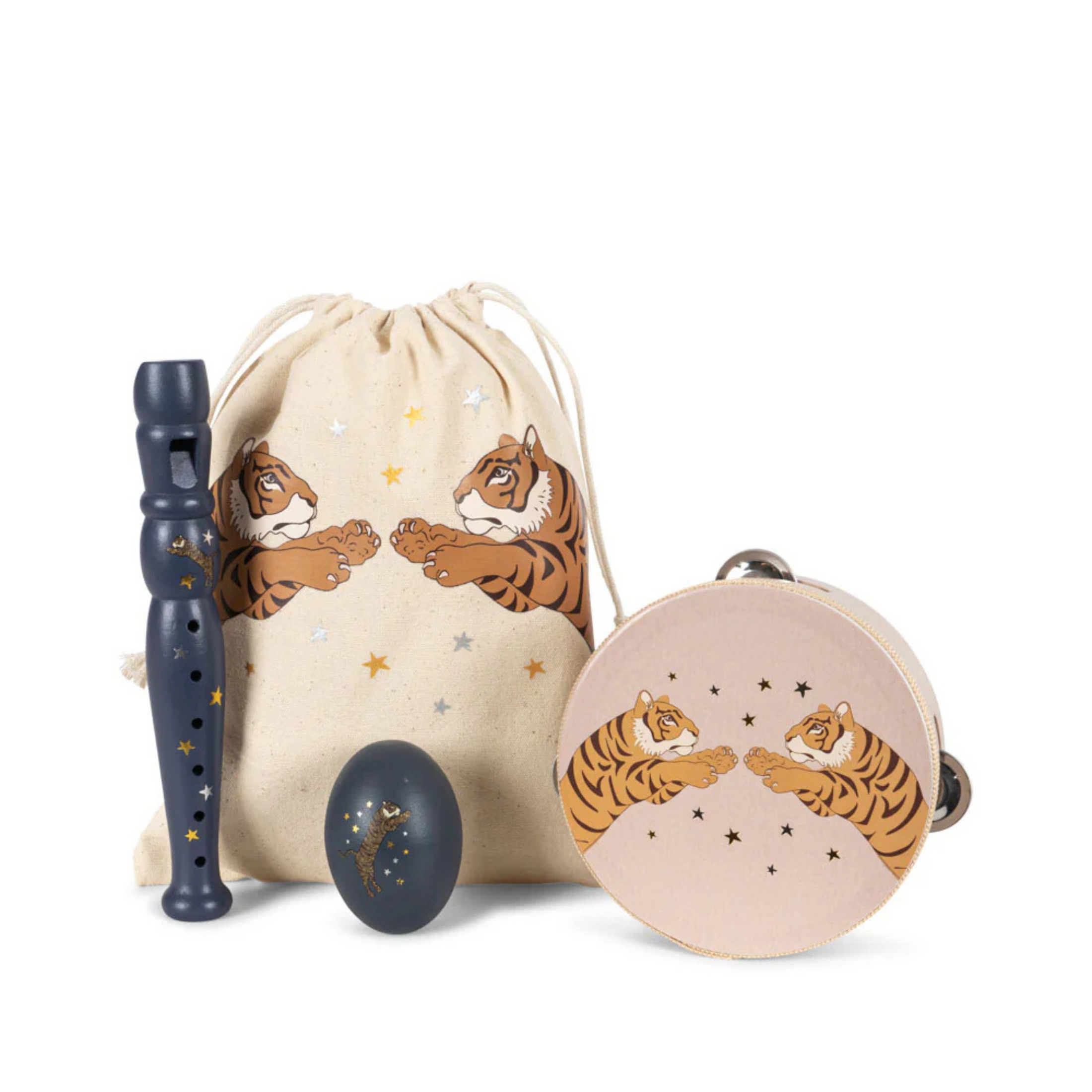 Children's wooden music set Tiger