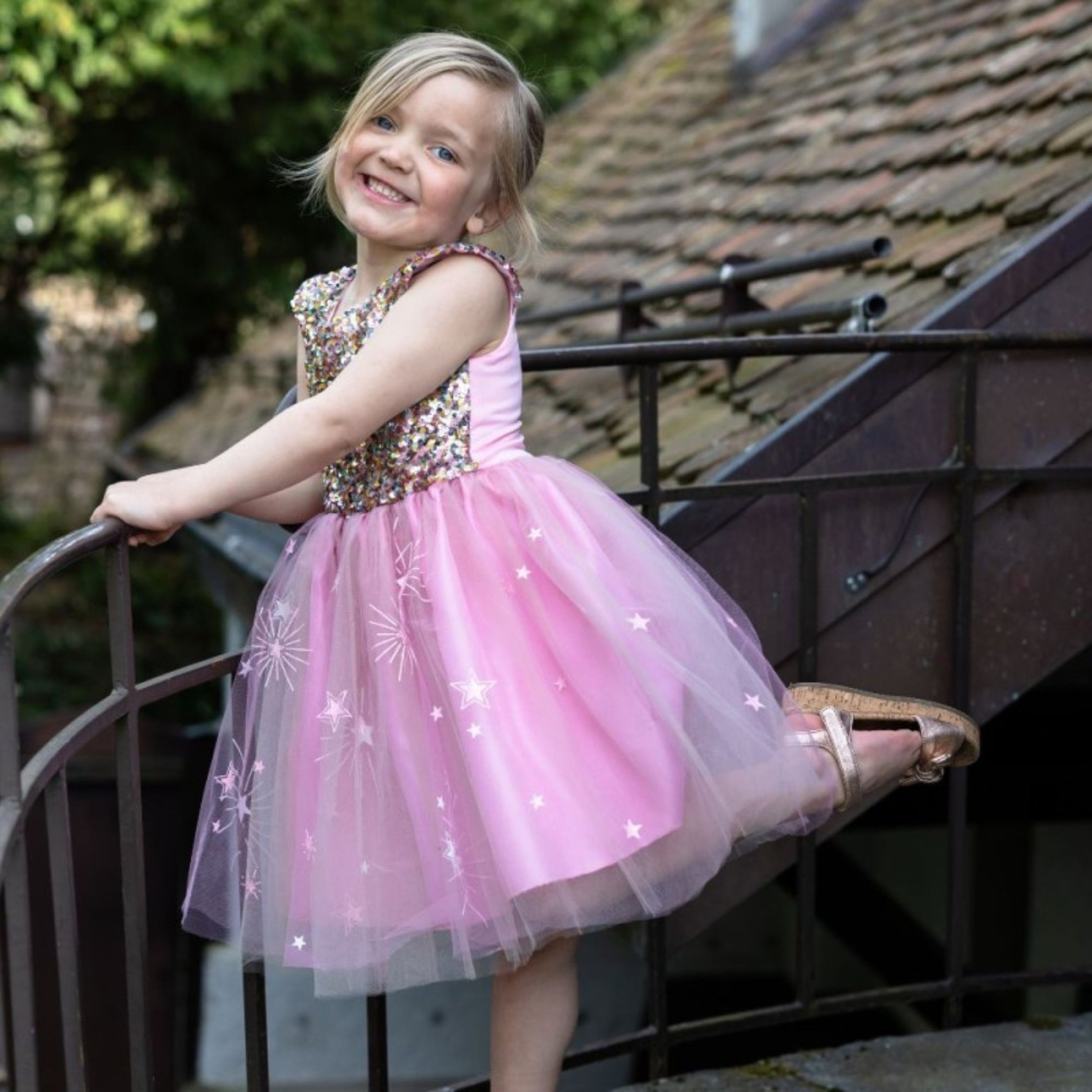 Παιδική αποκριάτικη στολή φόρεμα ροζ Ένα αστέρι γεννιέται Great Pretenders